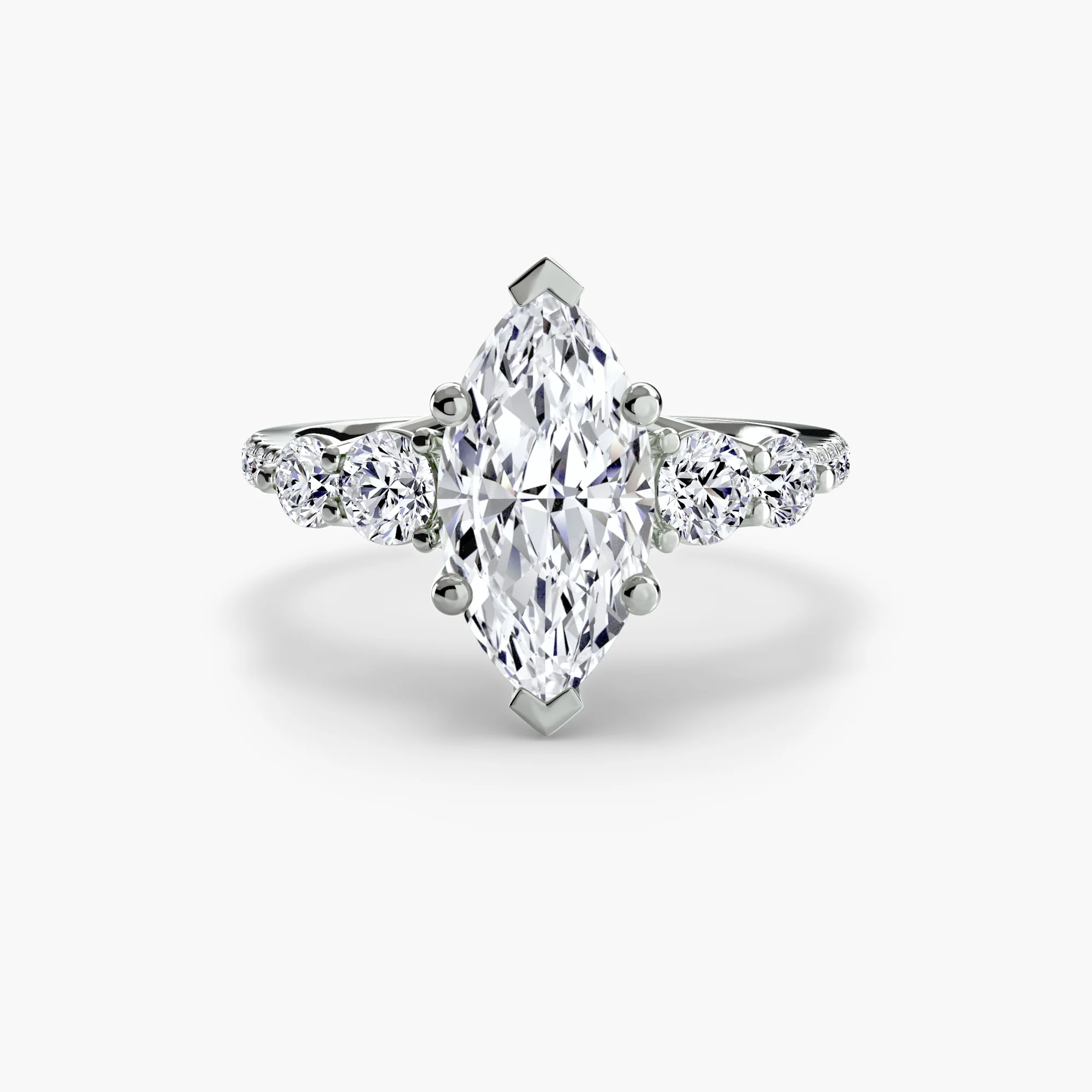 Five Stone Ring with Pavé Band - Image 101