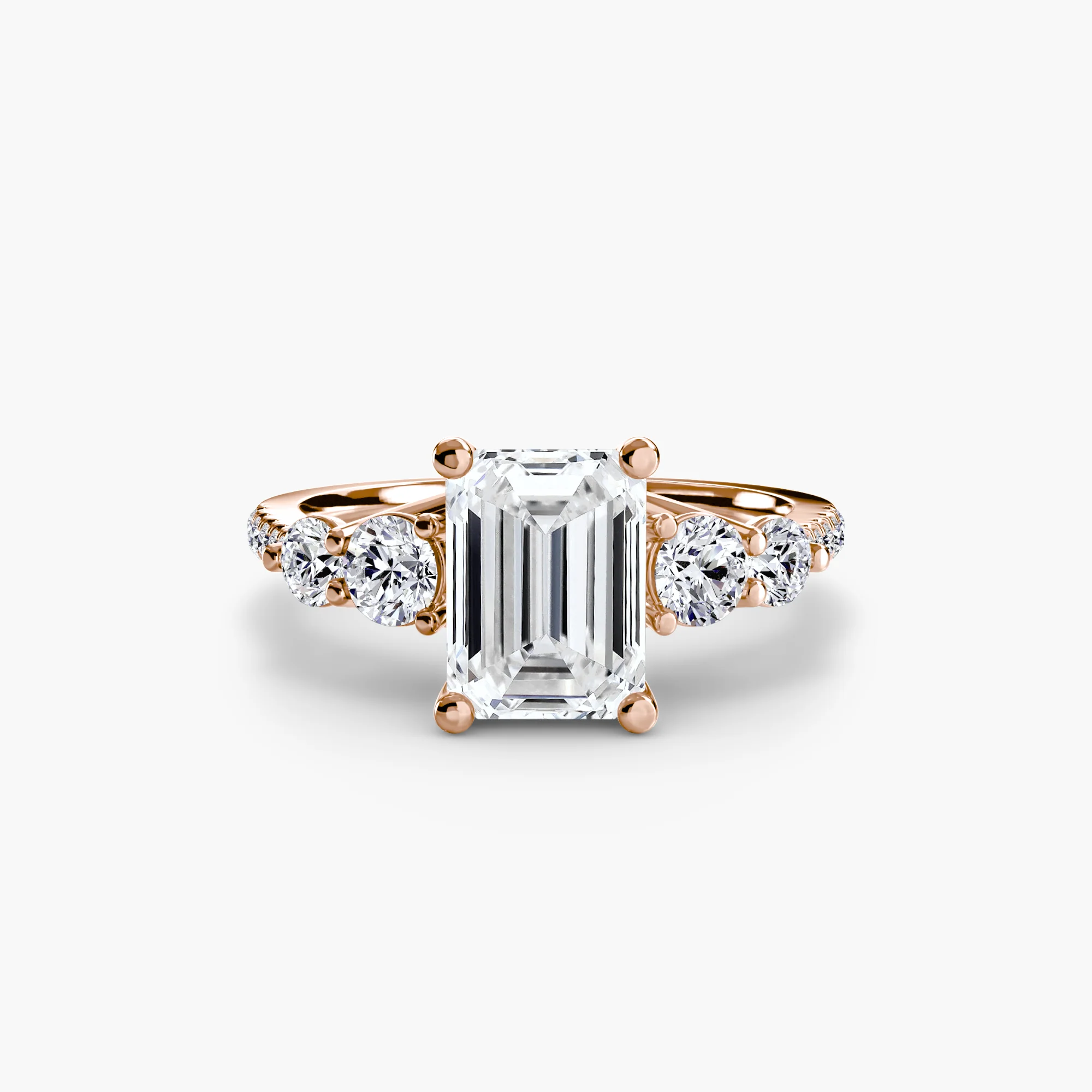 Five Stone Ring with Pavé Band - Image 27