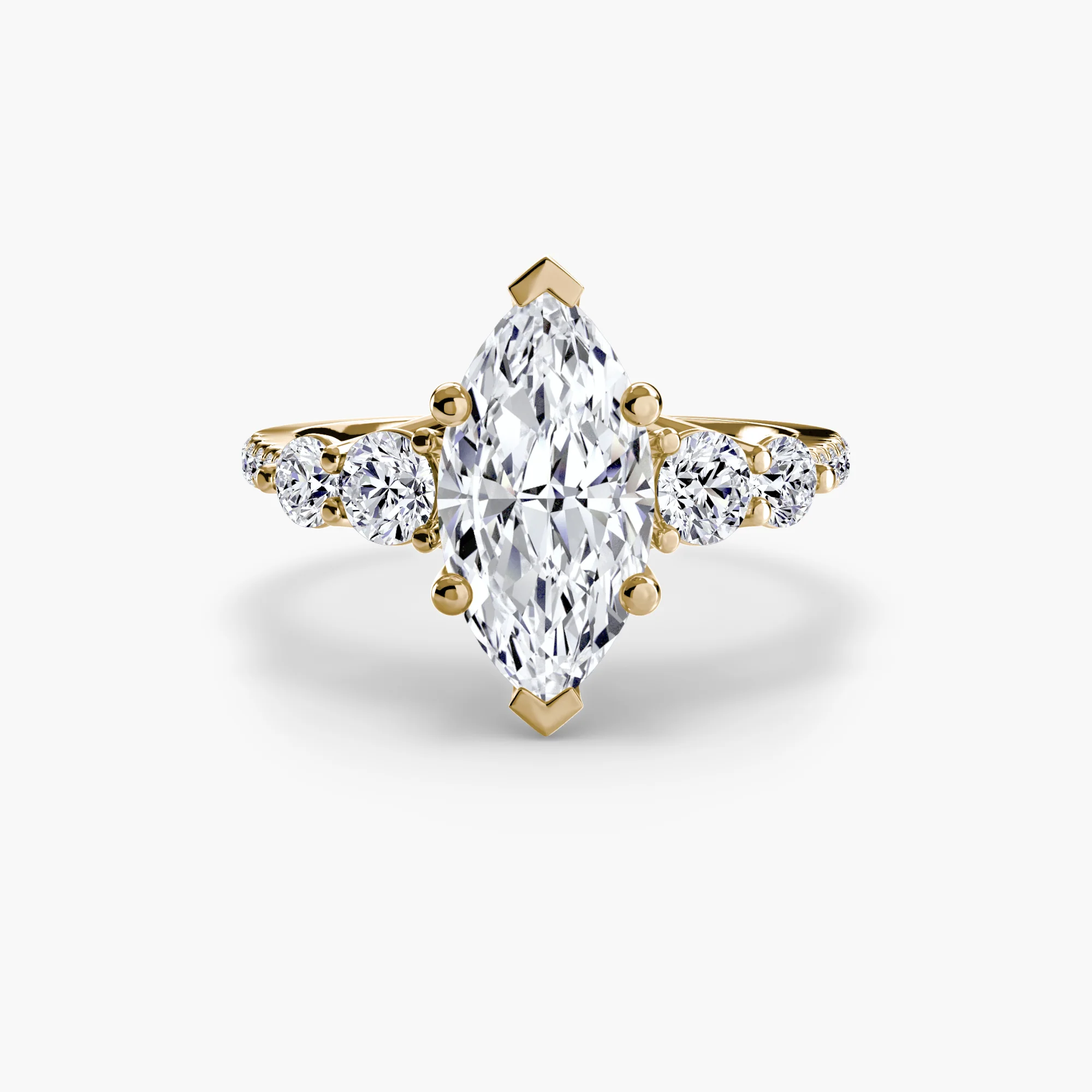 Five Stone Ring with Pavé Band - Image 81