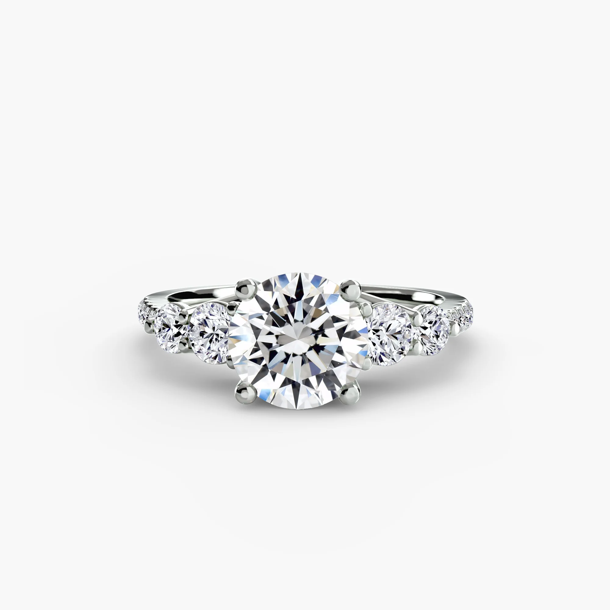 Five Stone Ring with Pavé Band - Image 92
