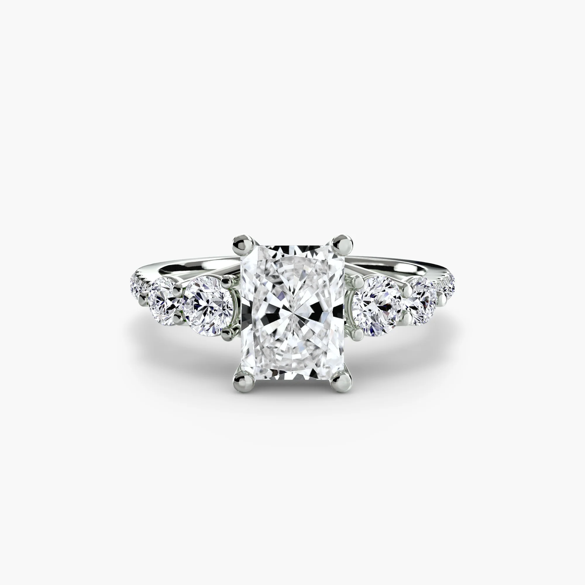 Five Stone Ring with Pavé Band - Image 99