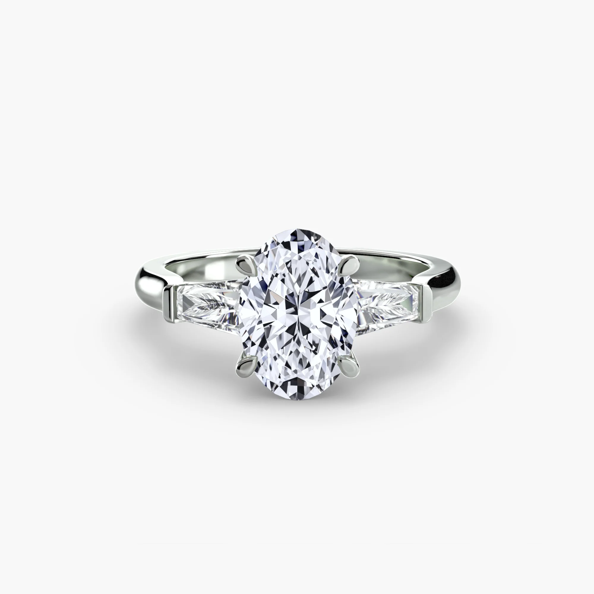 Three-Stone Ring (Baguette Side Stones) - Image 5