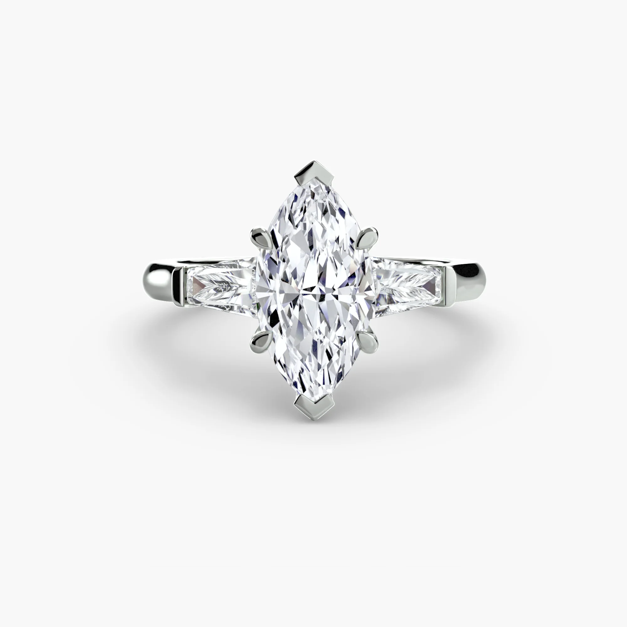 Three-Stone Ring (Baguette Side Stones) - Image 91
