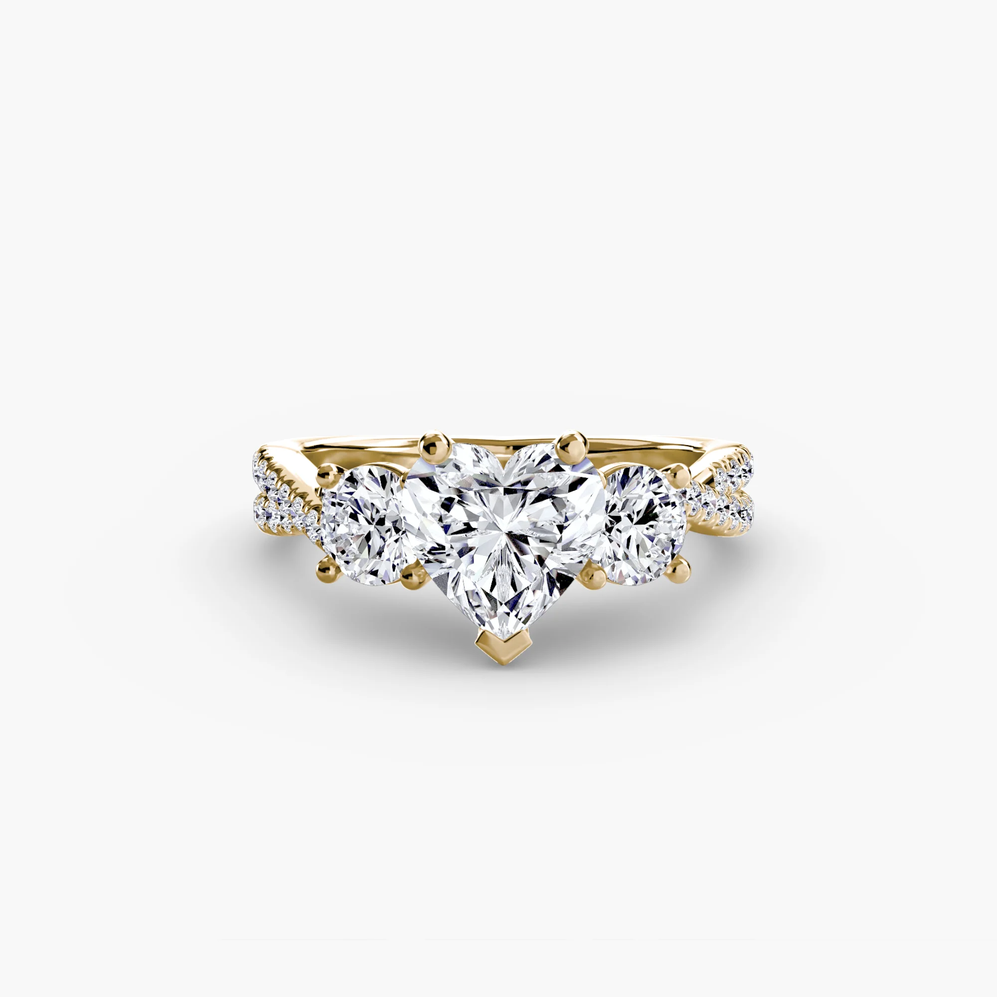 Three-Stone with Pavé Band 2 - Image 17