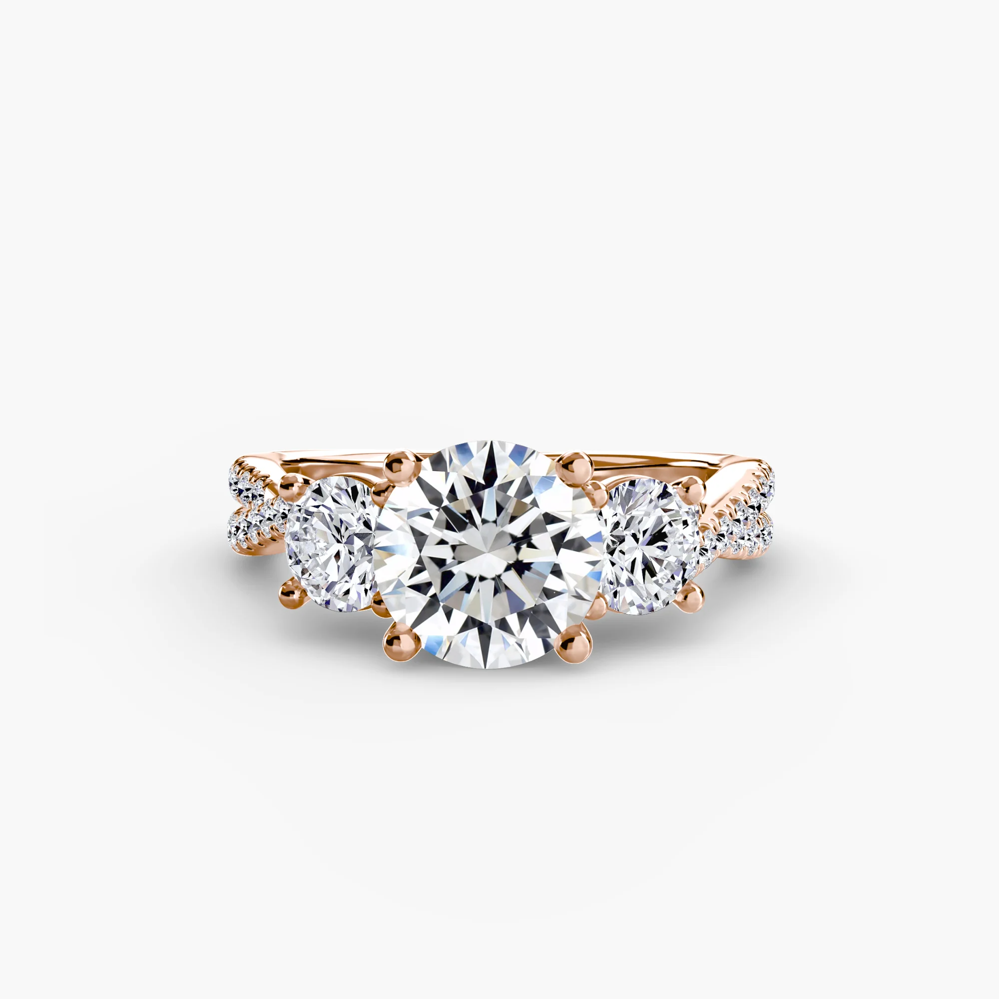 Three-Stone with Pavé Band 2 - Image 21