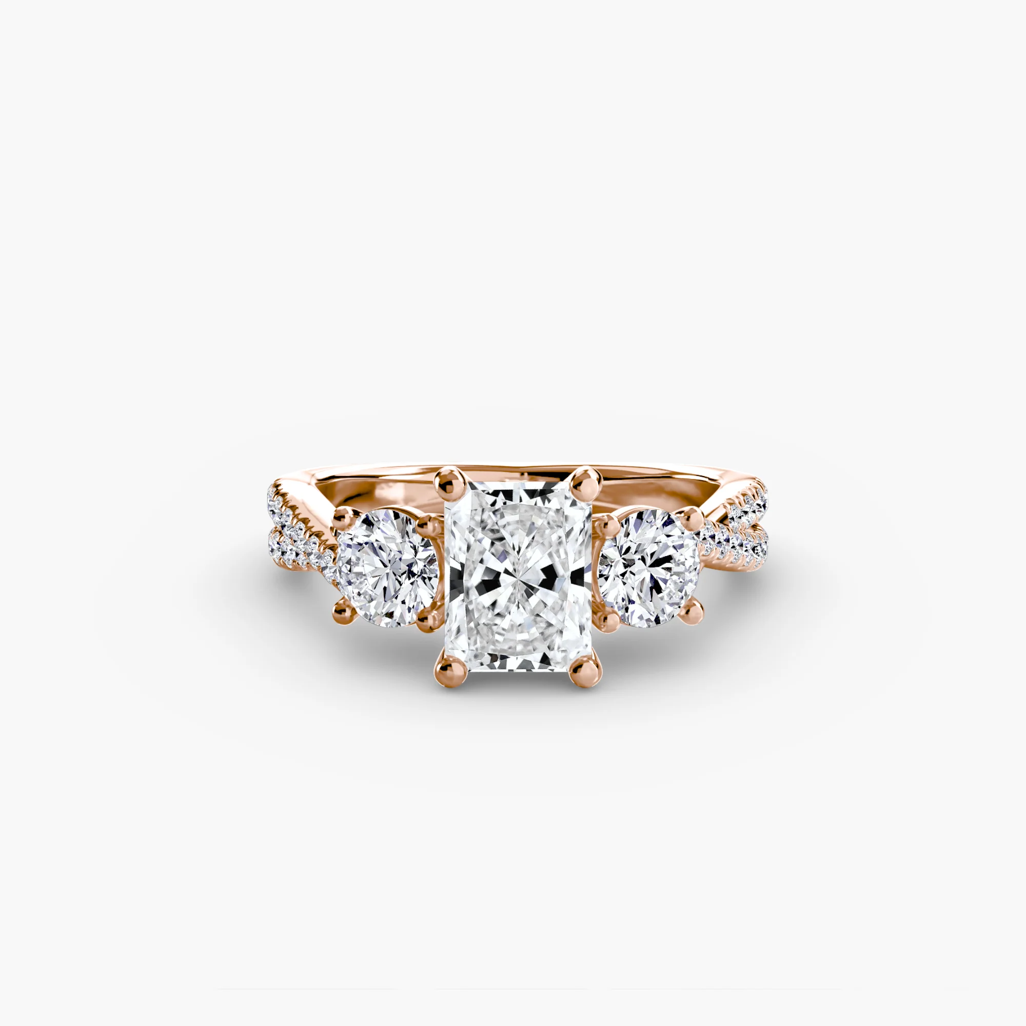Three-Stone with Pavé Band 2 - Image 28