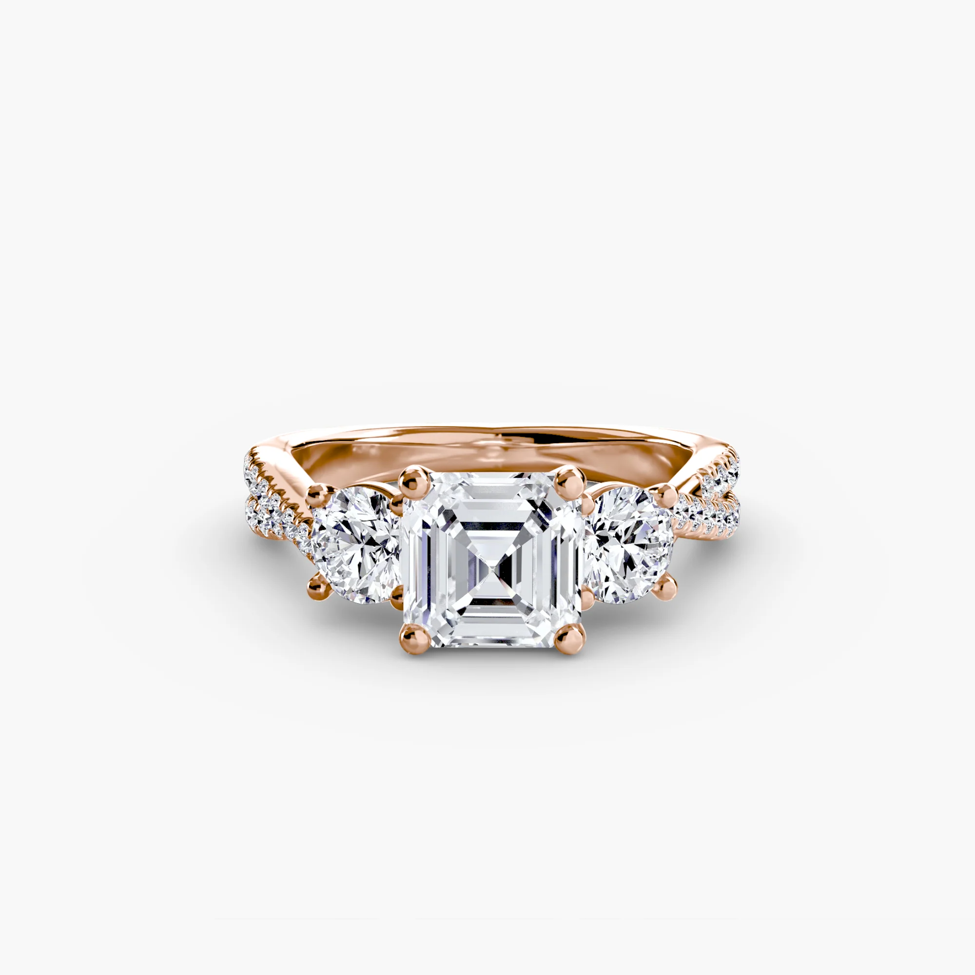 Three-Stone with Pavé Band 2 - Image 29