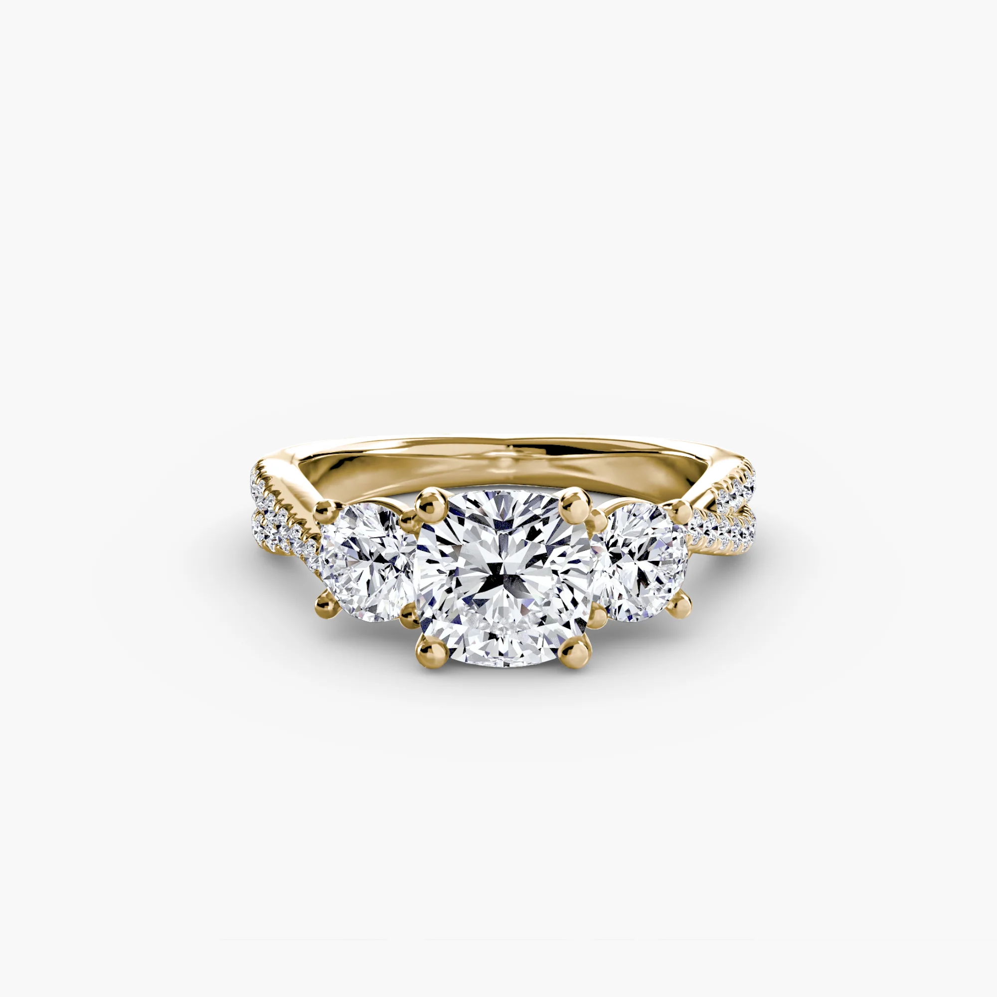 Three-Stone with Pavé Band 2 - Image 42