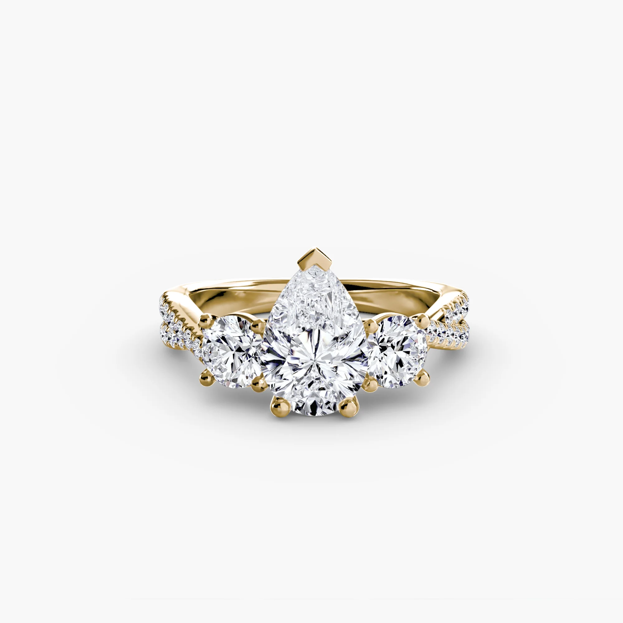 Three-Stone with Pavé Band 2 - Image 44
