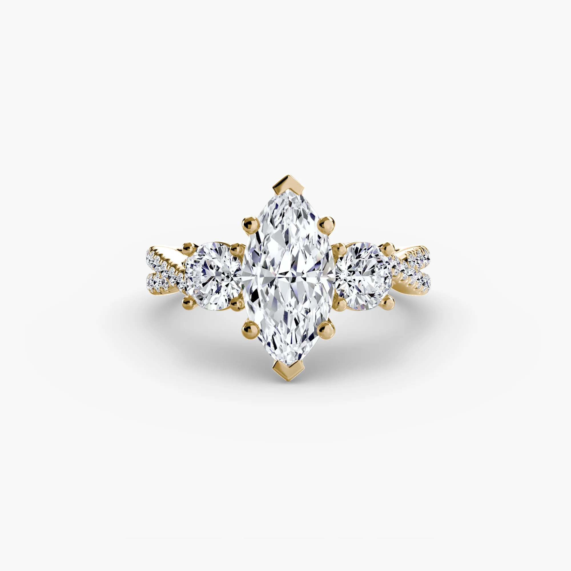 Three-Stone with Pavé Band 2 - Image 49