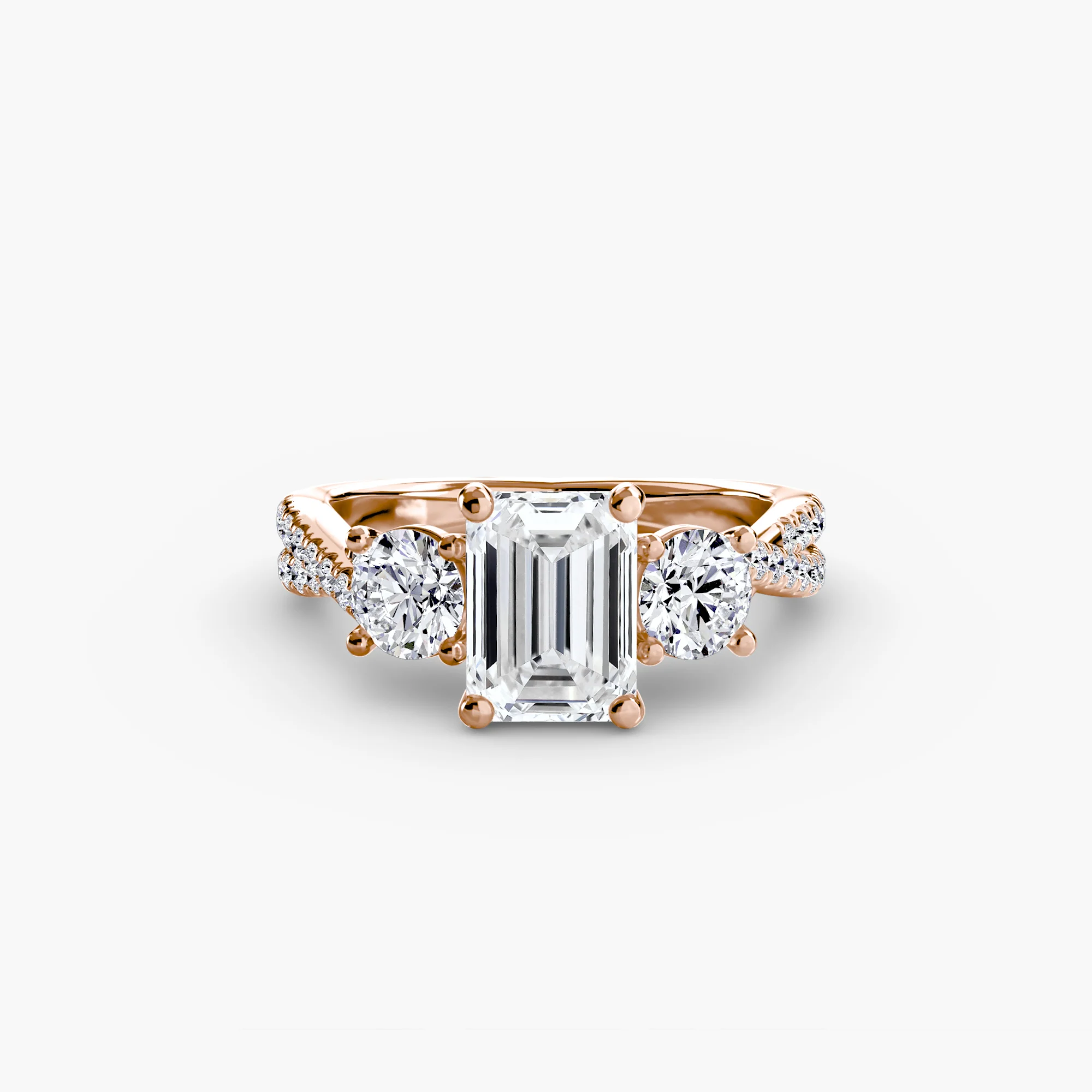 Three-Stone with Pavé Band 2 - Image 55