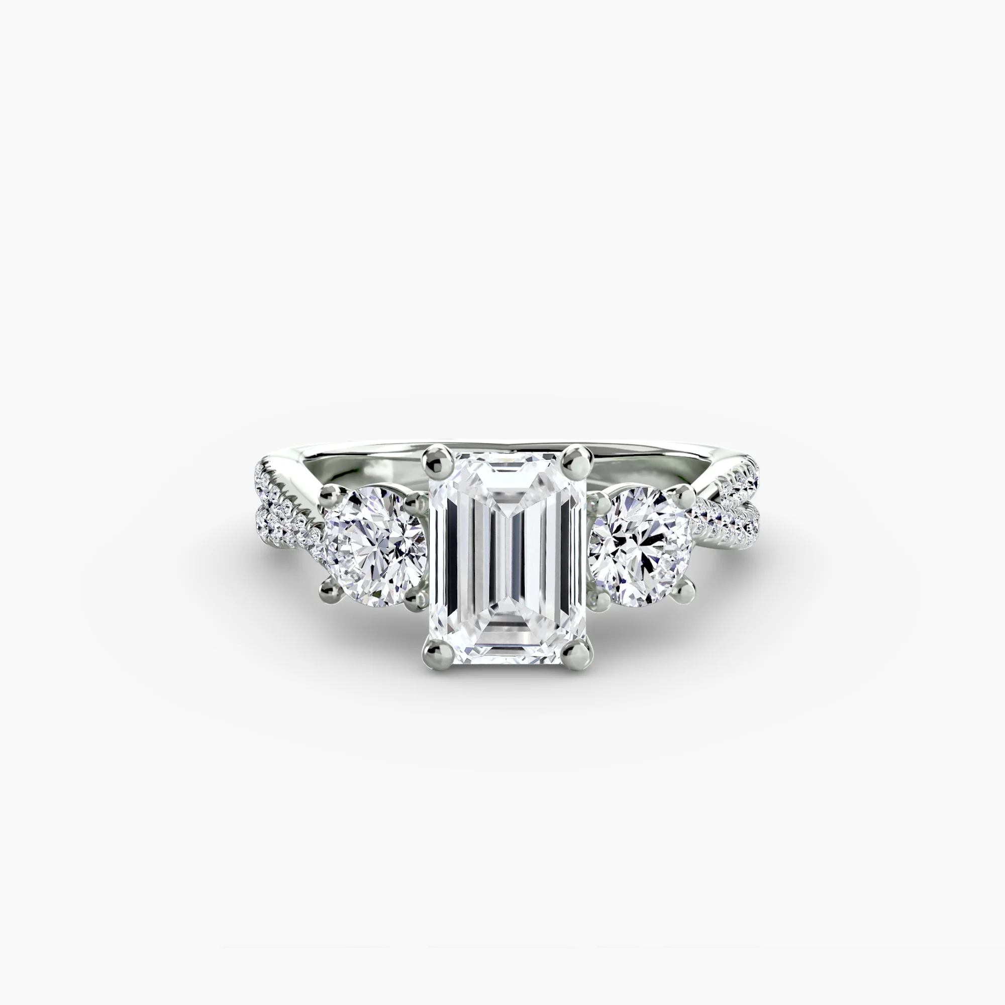 Three-Stone with Pavé Band 2 - Image 64