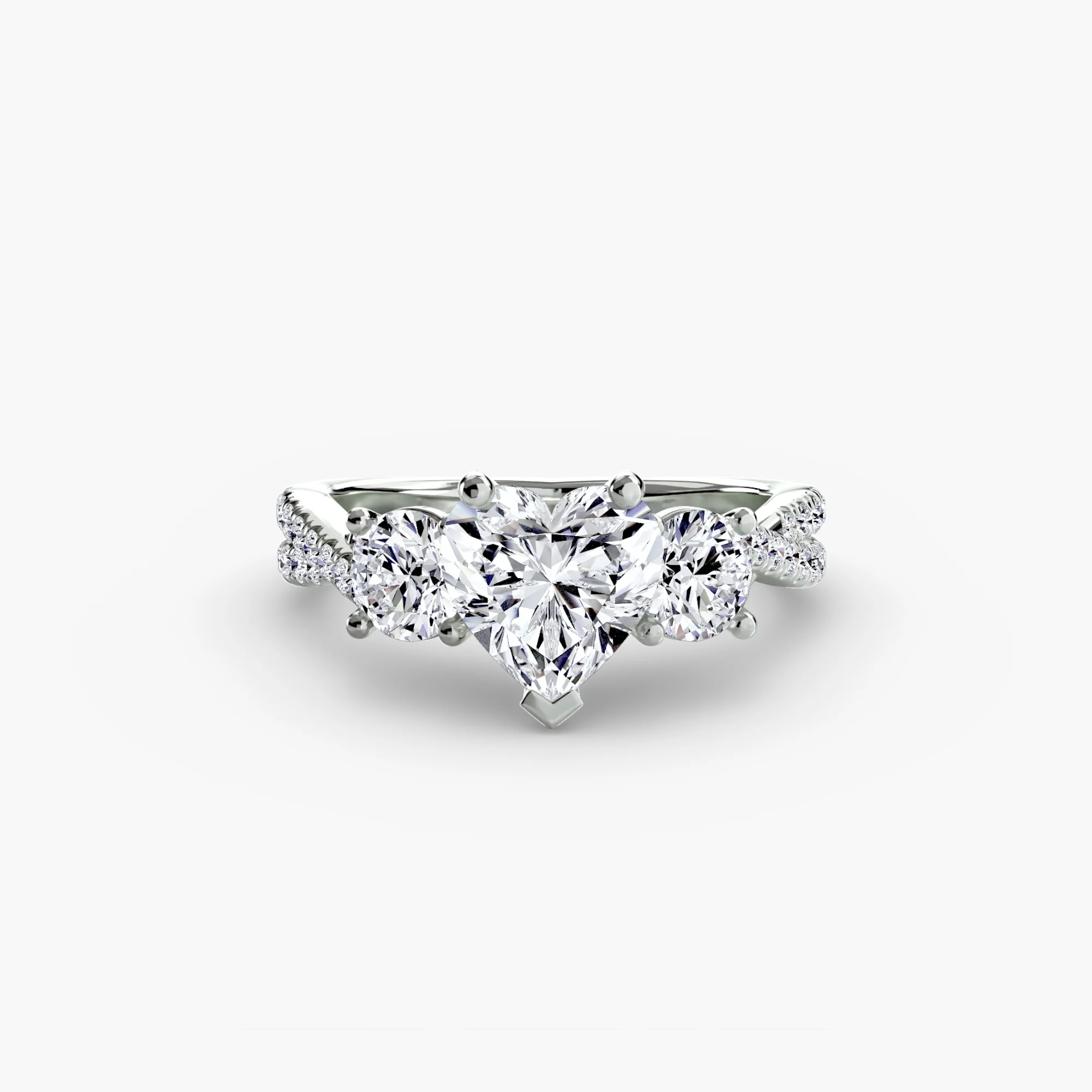 Three-Stone with Pavé Band 2 - Image 65