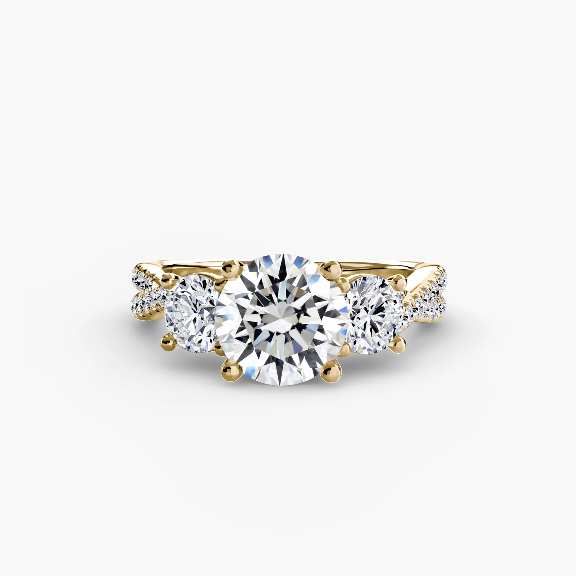 Three-Stone with Pavé Band 2 - Image 69