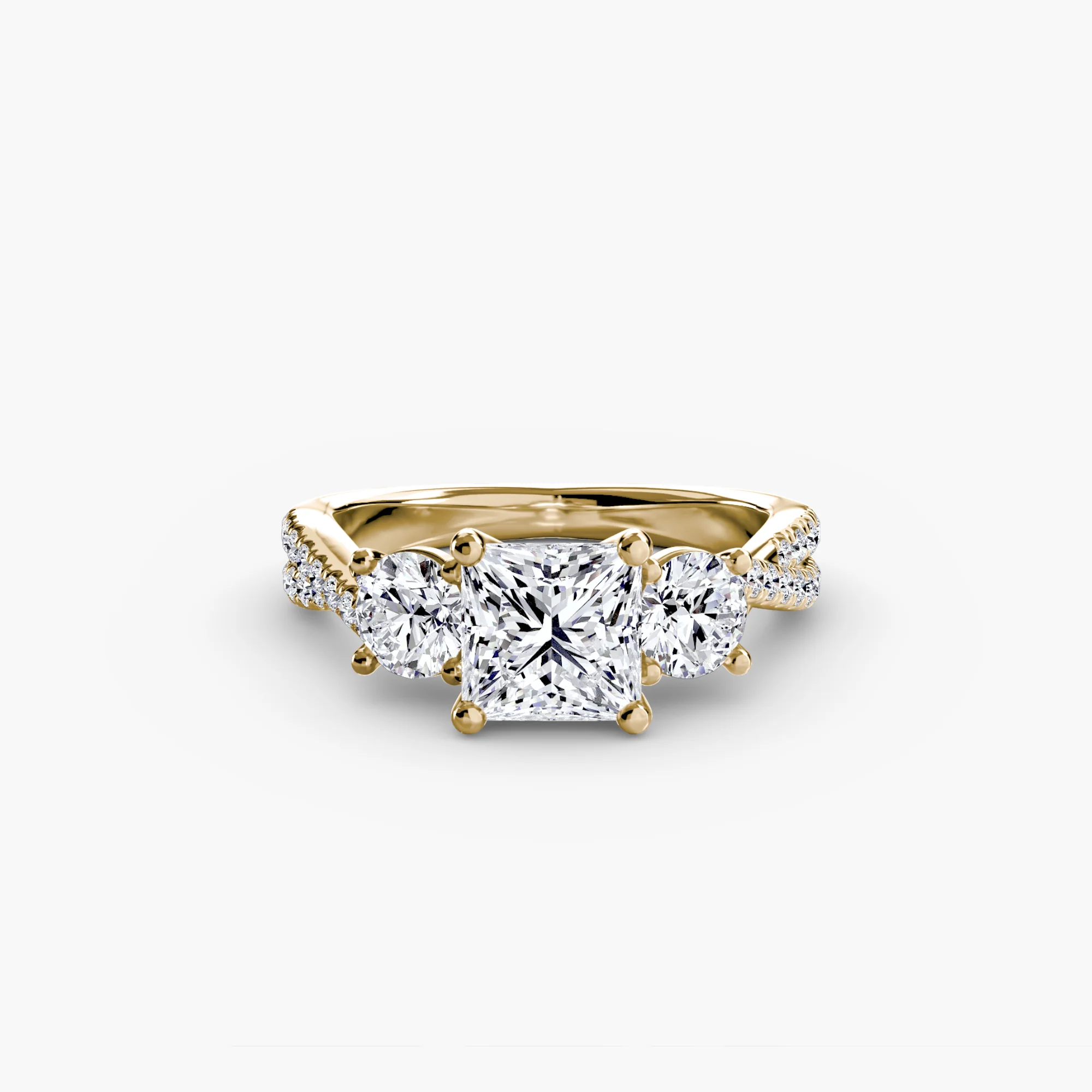 Three-Stone with Pavé Band 2 - Image 70