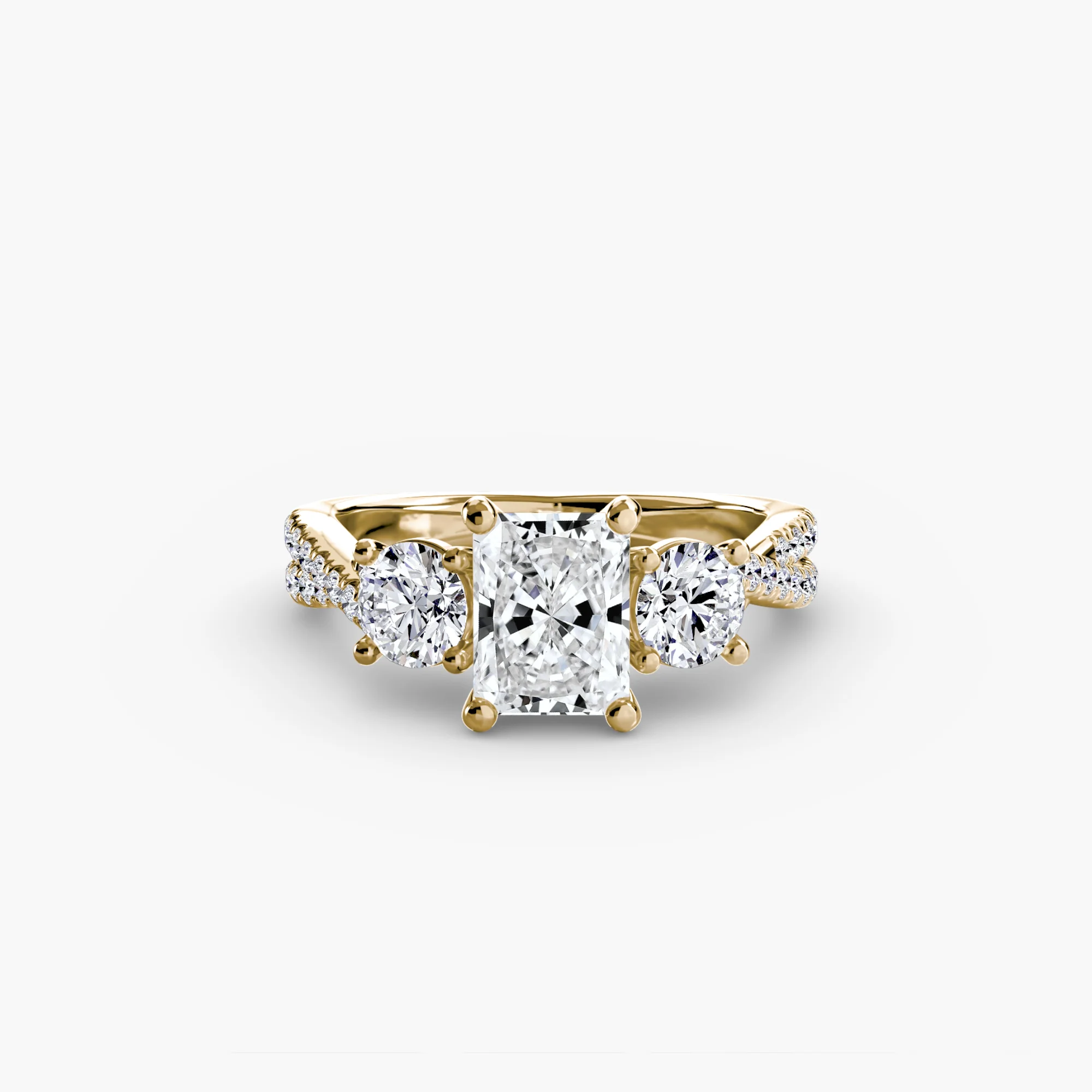 Three-Stone with Pavé Band 2 - Image 76