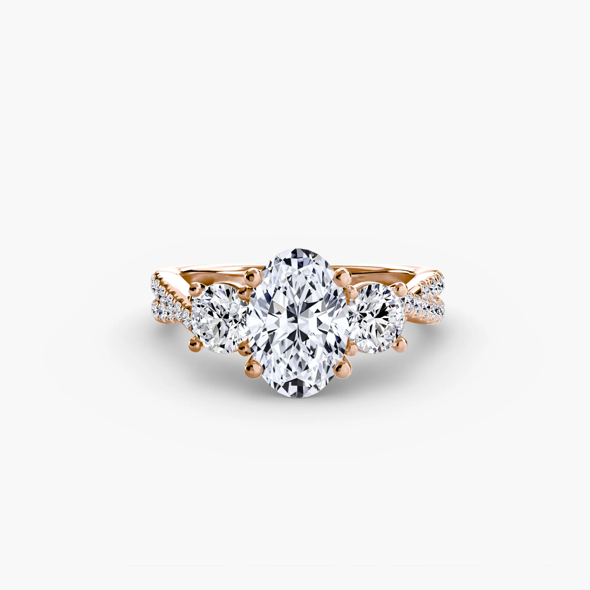 Three-Stone with Pavé Band 2 - Image 82
