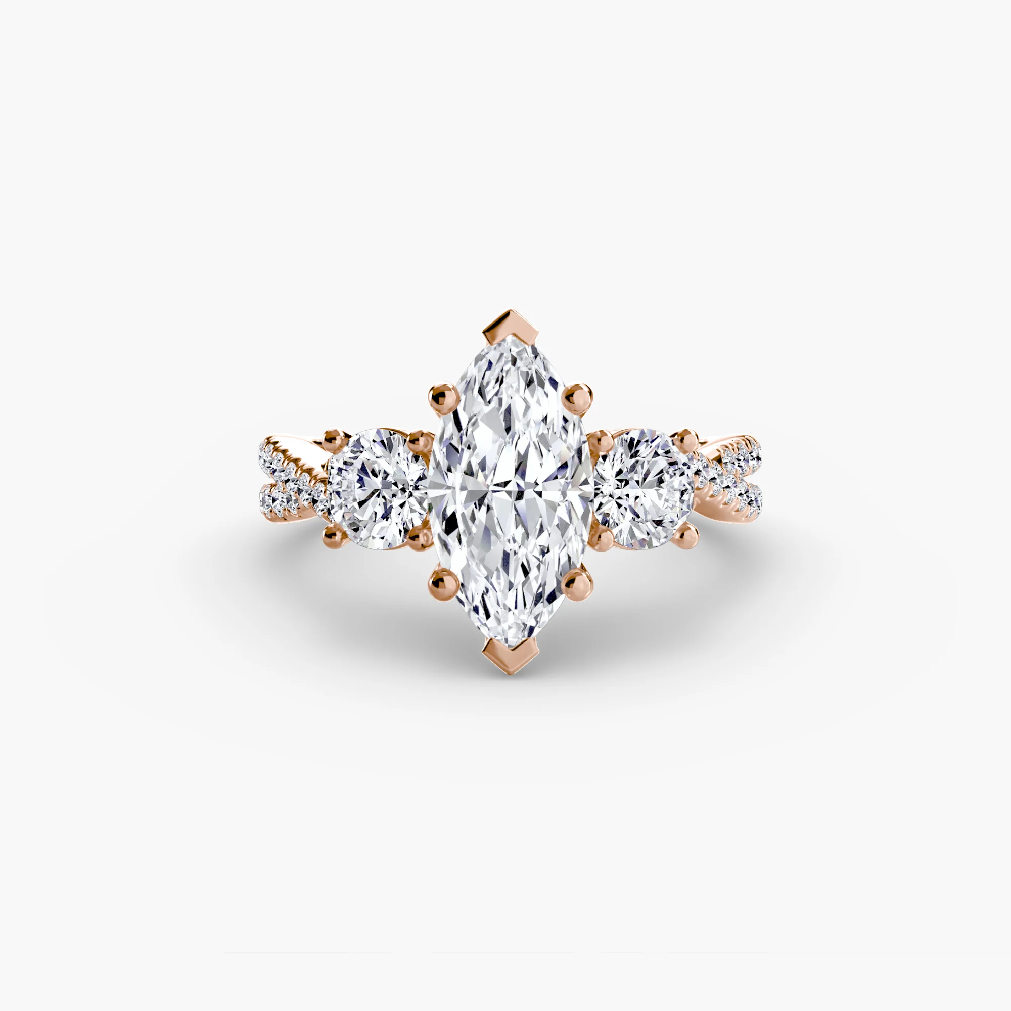Three-Stone with Pavé Band 2 - Image 88