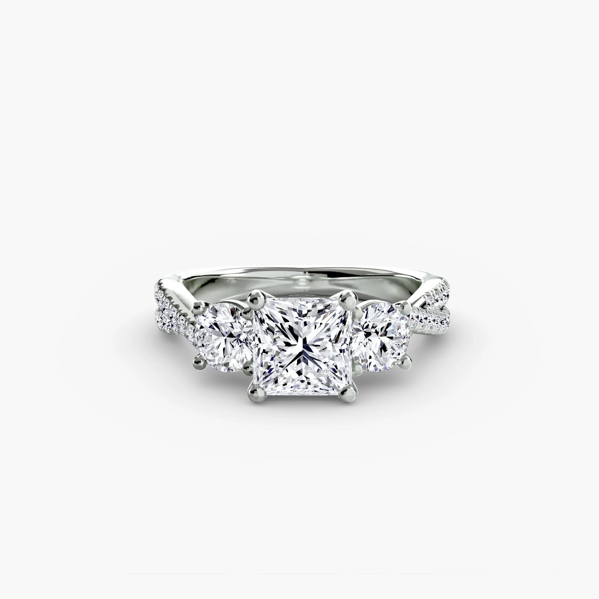 Three-Stone with Pavé Band 2 - Image 89