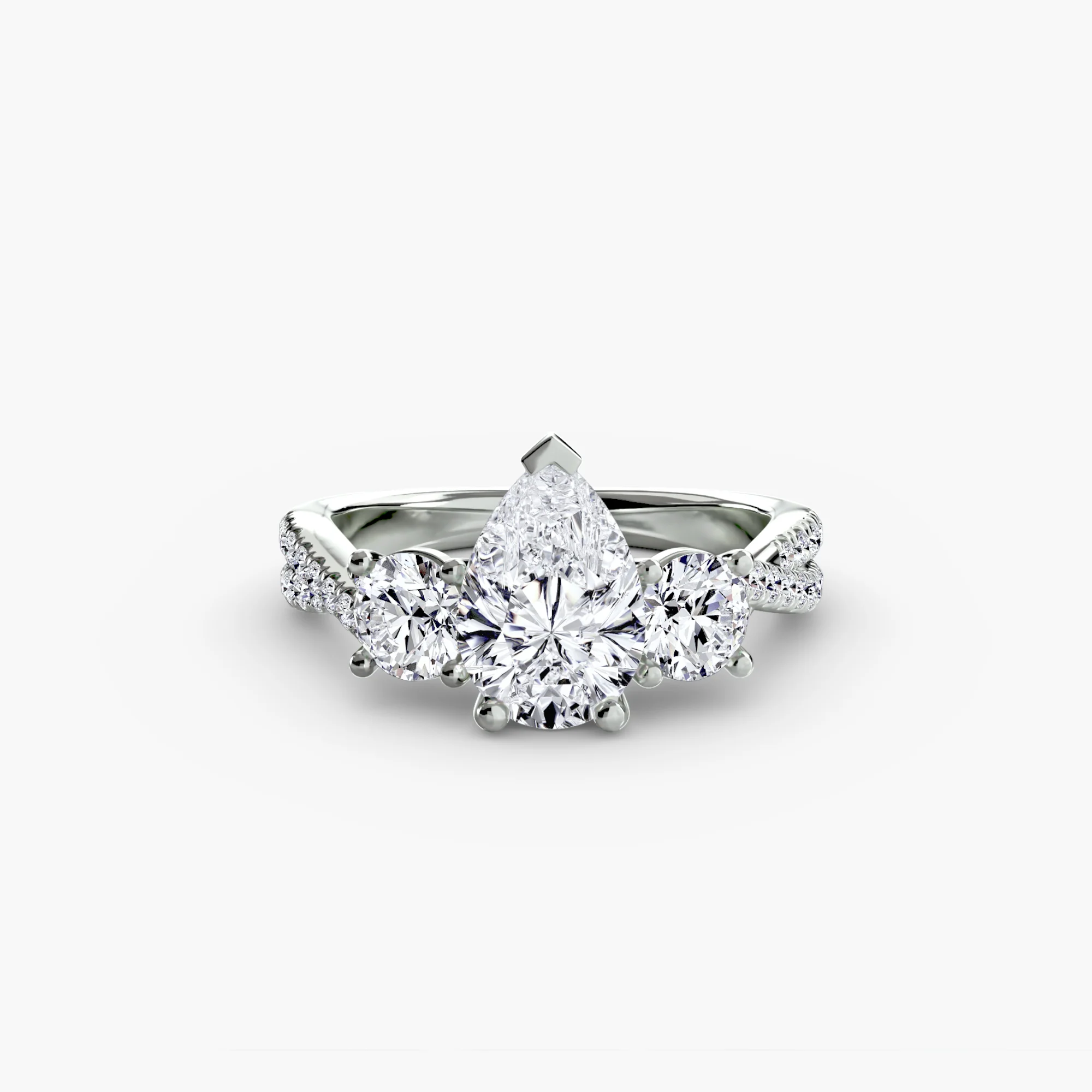 Three-Stone with Pavé Band 2 - Image 92