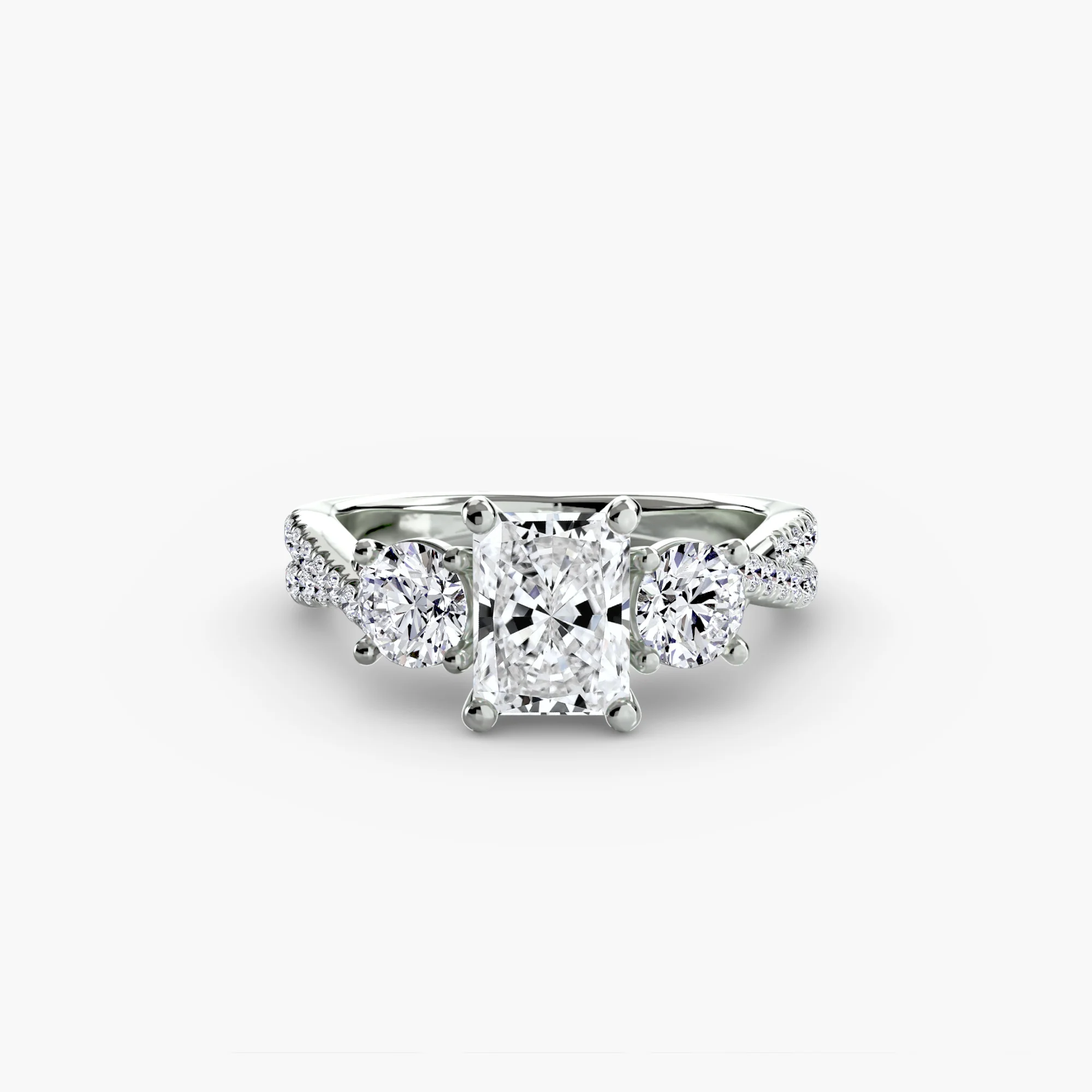 Three-Stone with Pavé Band 2 - Image 95