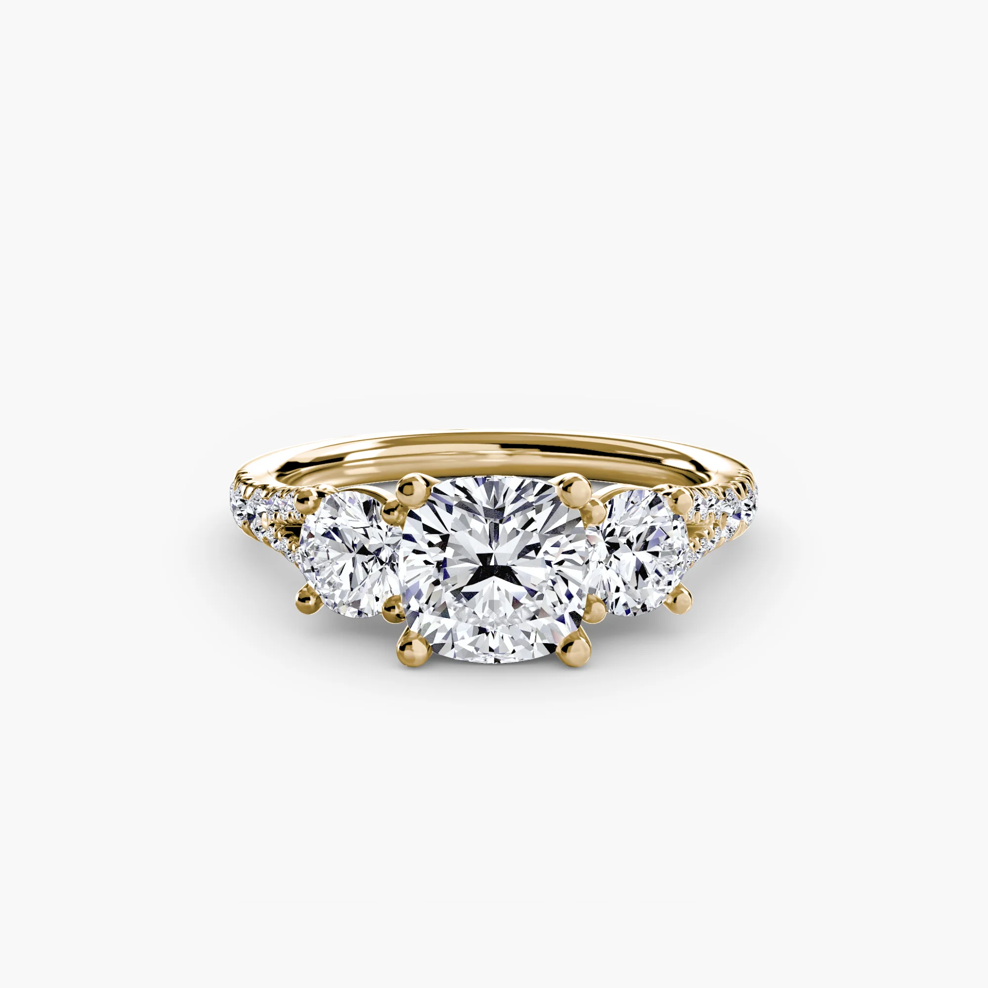 Three-Stone with Pavé Band 3 - Image 14