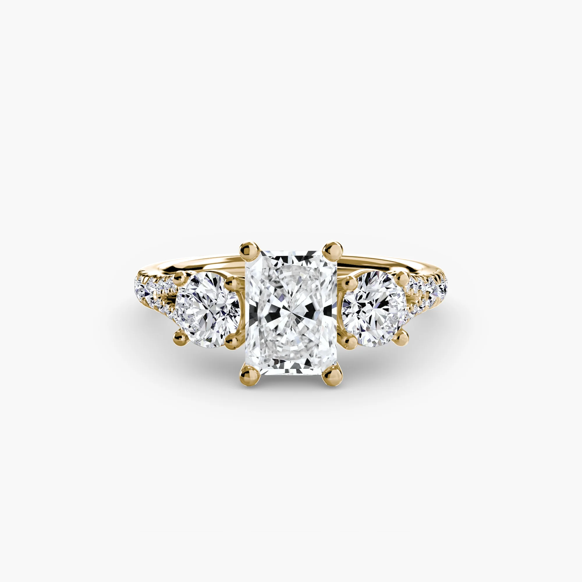 Three-Stone with Pavé Band 3 - Image 19