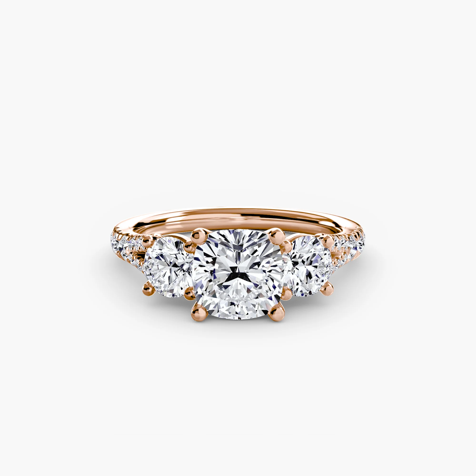 Three-Stone with Pavé Band 3 - Image 24