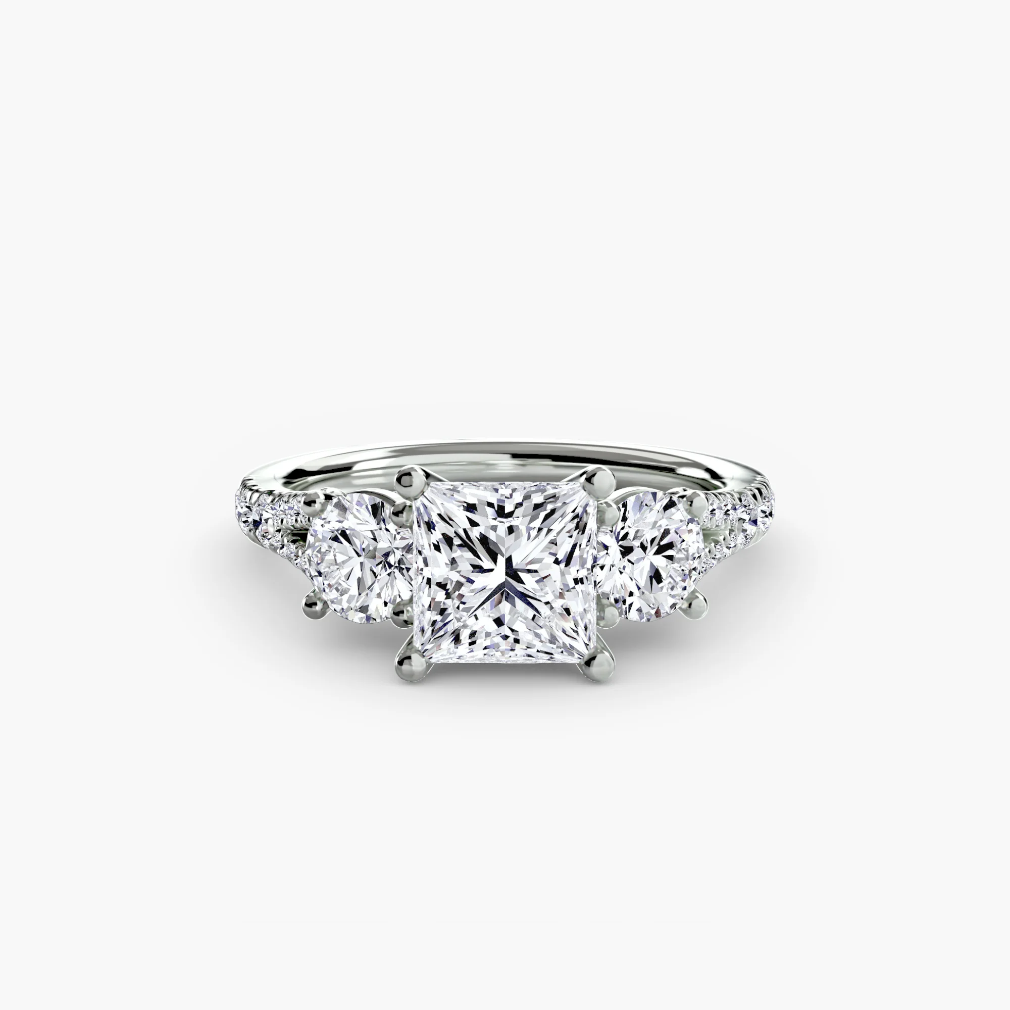 Three-Stone with Pavé Band 3 - Image 3