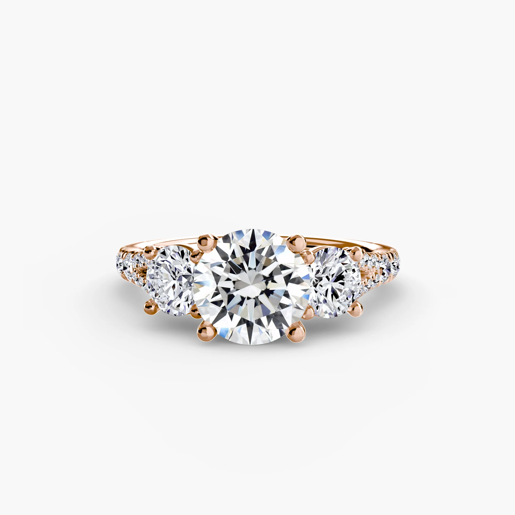 Three-Stone with Pavé Band 3 - Image 52