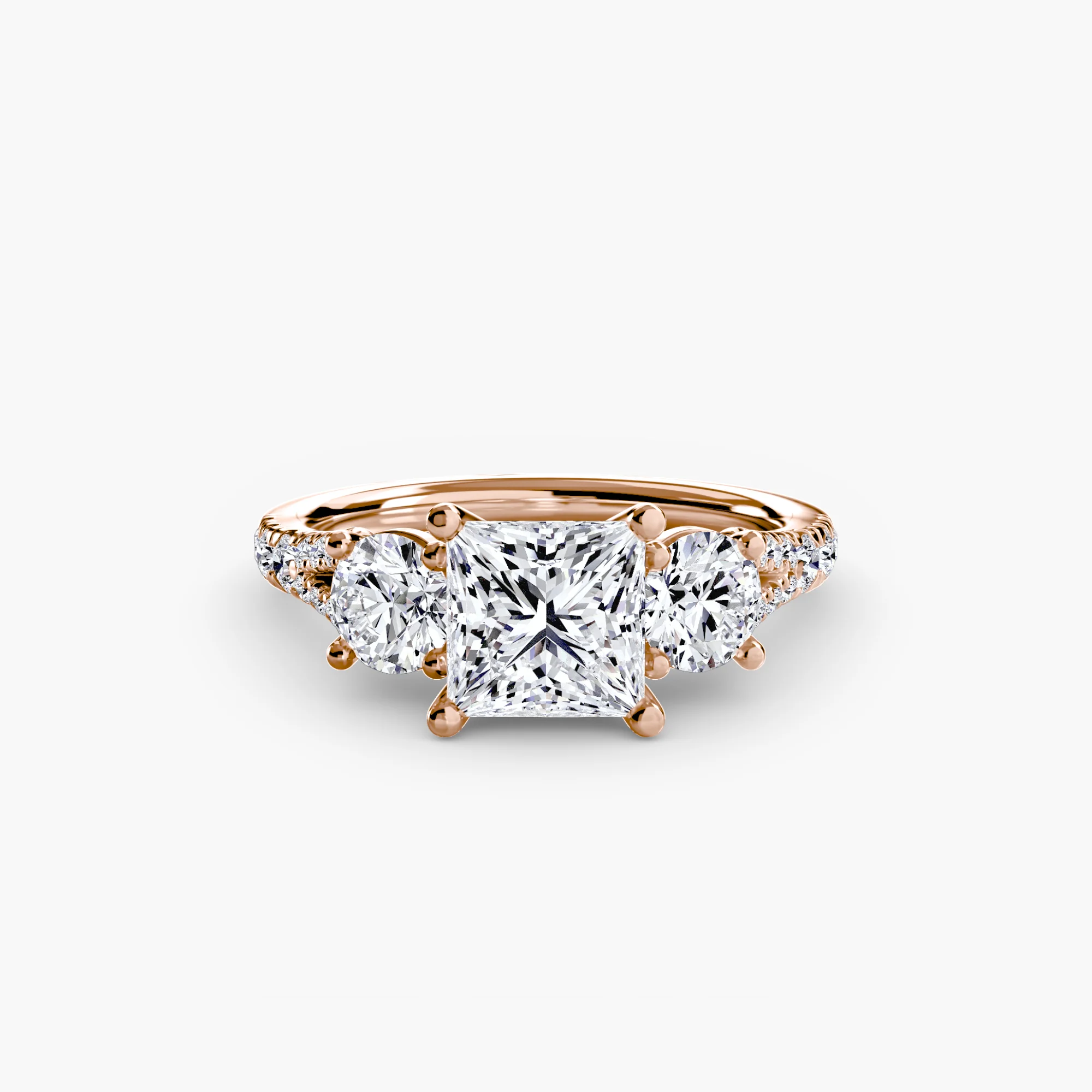 Three-Stone with Pavé Band 3 - Image 53