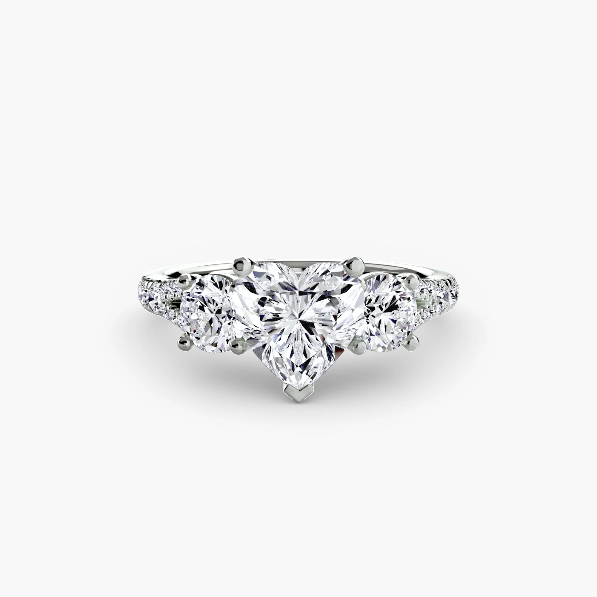 Three-Stone with Pavé Band 3 - Image 68