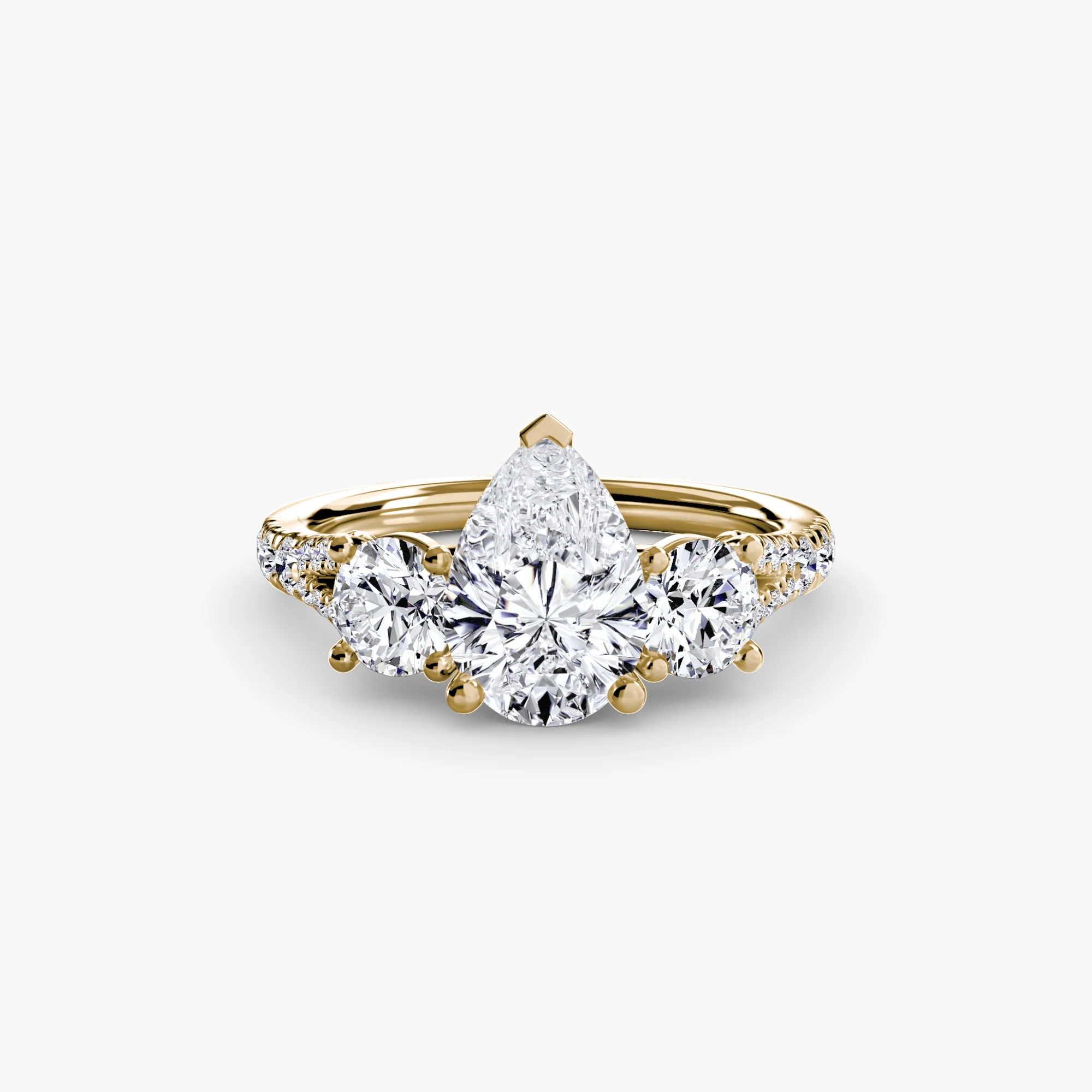 Three-Stone with Pavé Band 3 - Image 76