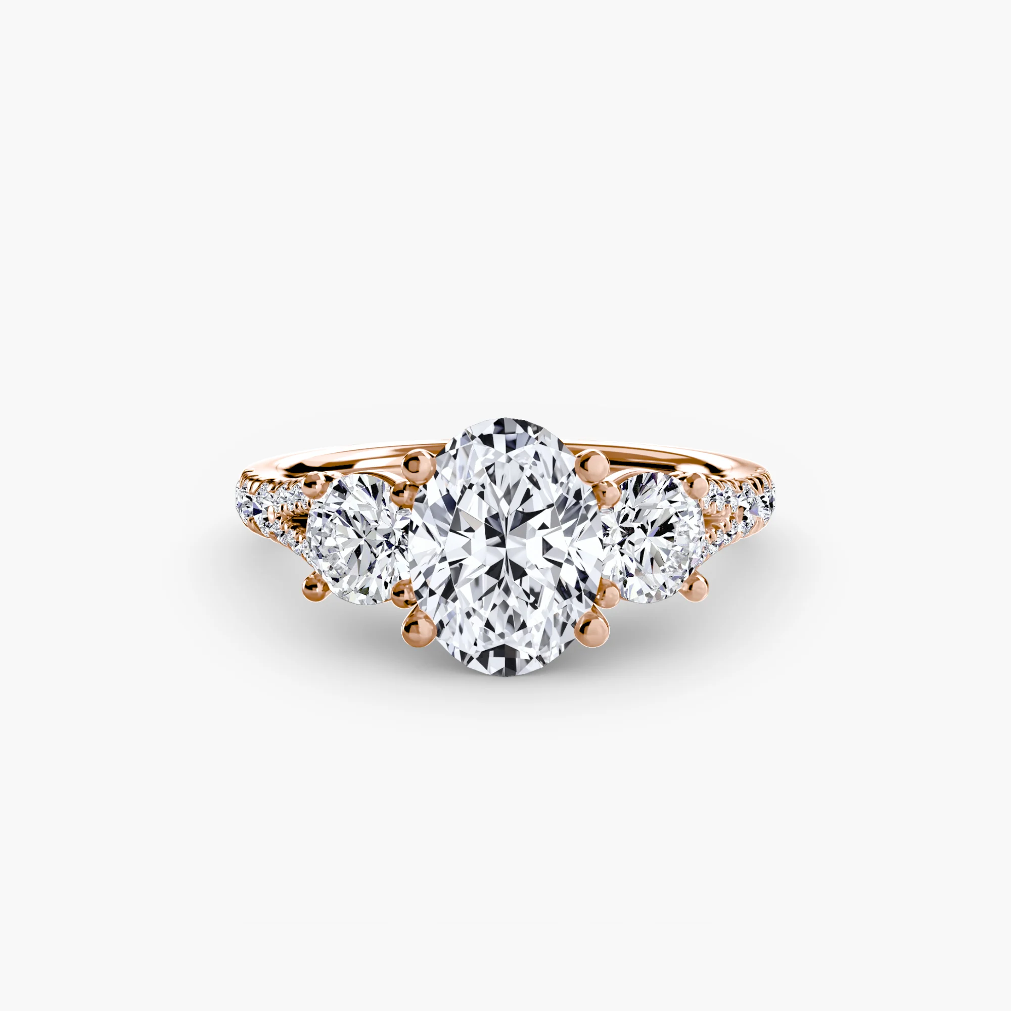 Three-Stone with Pavé Band 3 - Image 85