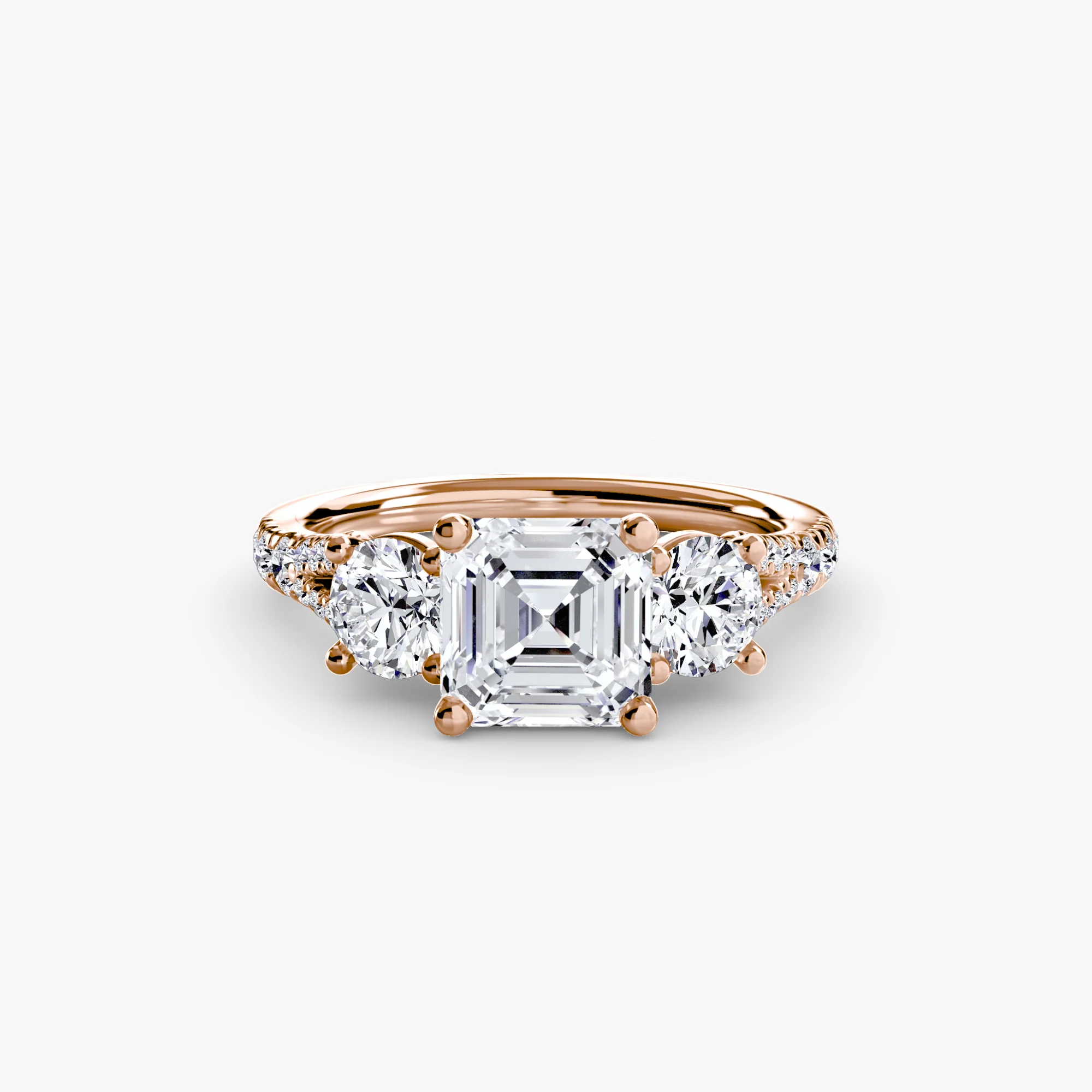 Three-Stone with Pavé Band 3 - Image 90