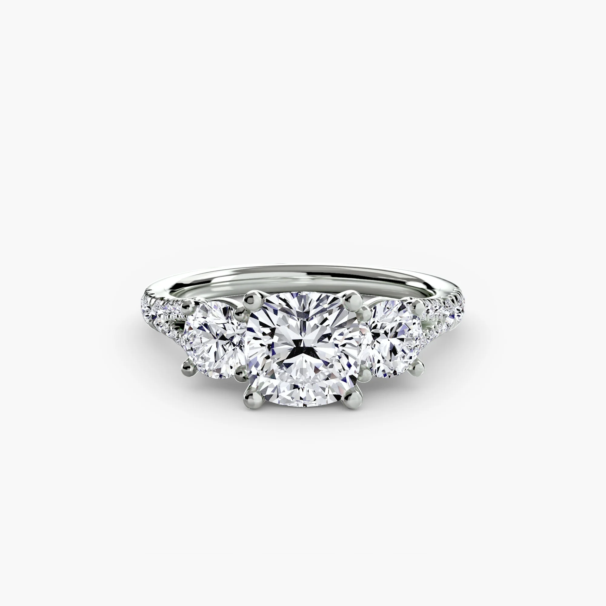 Three-Stone with Pavé Band 3 - Image 94