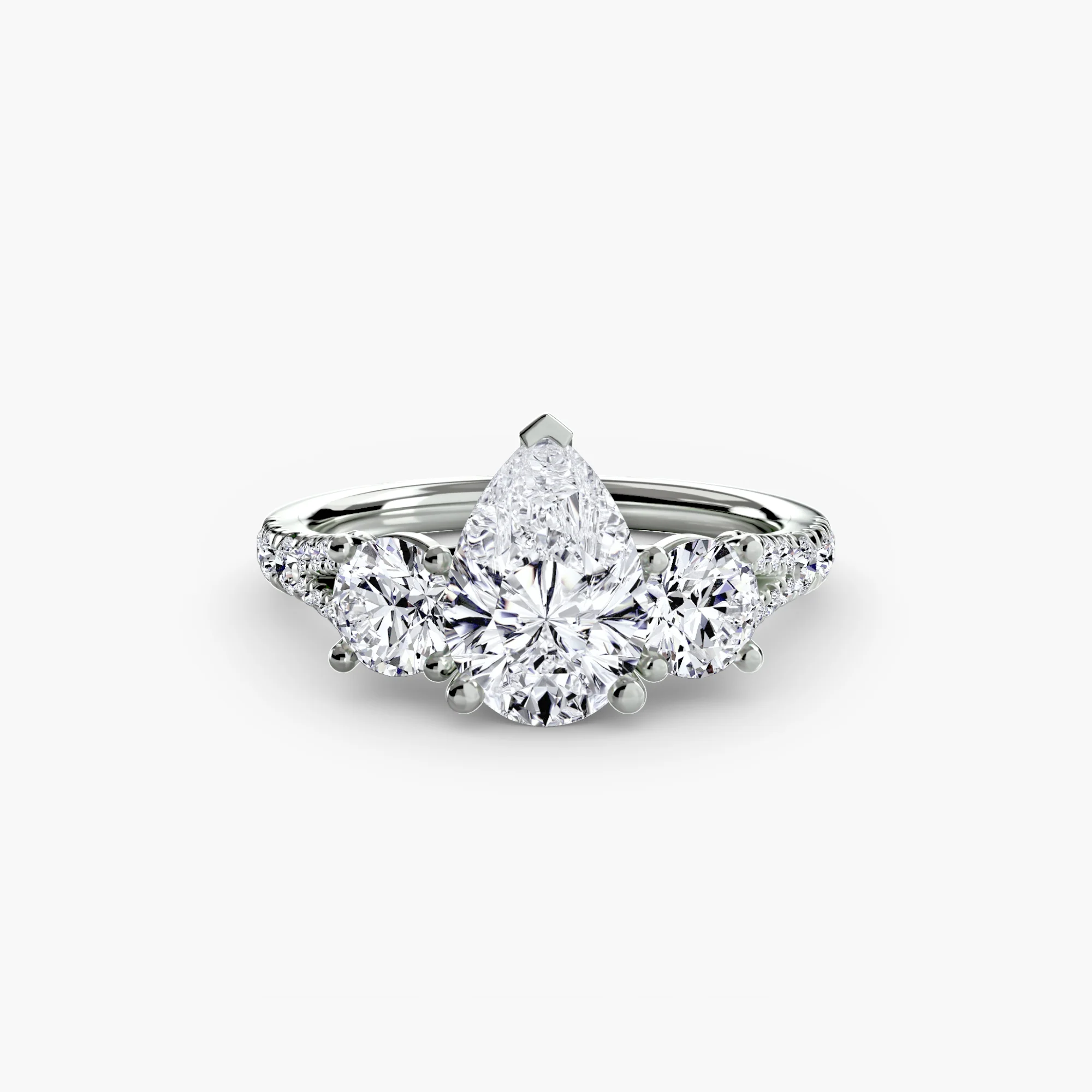 Three-Stone with Pavé Band 3 - Image 96