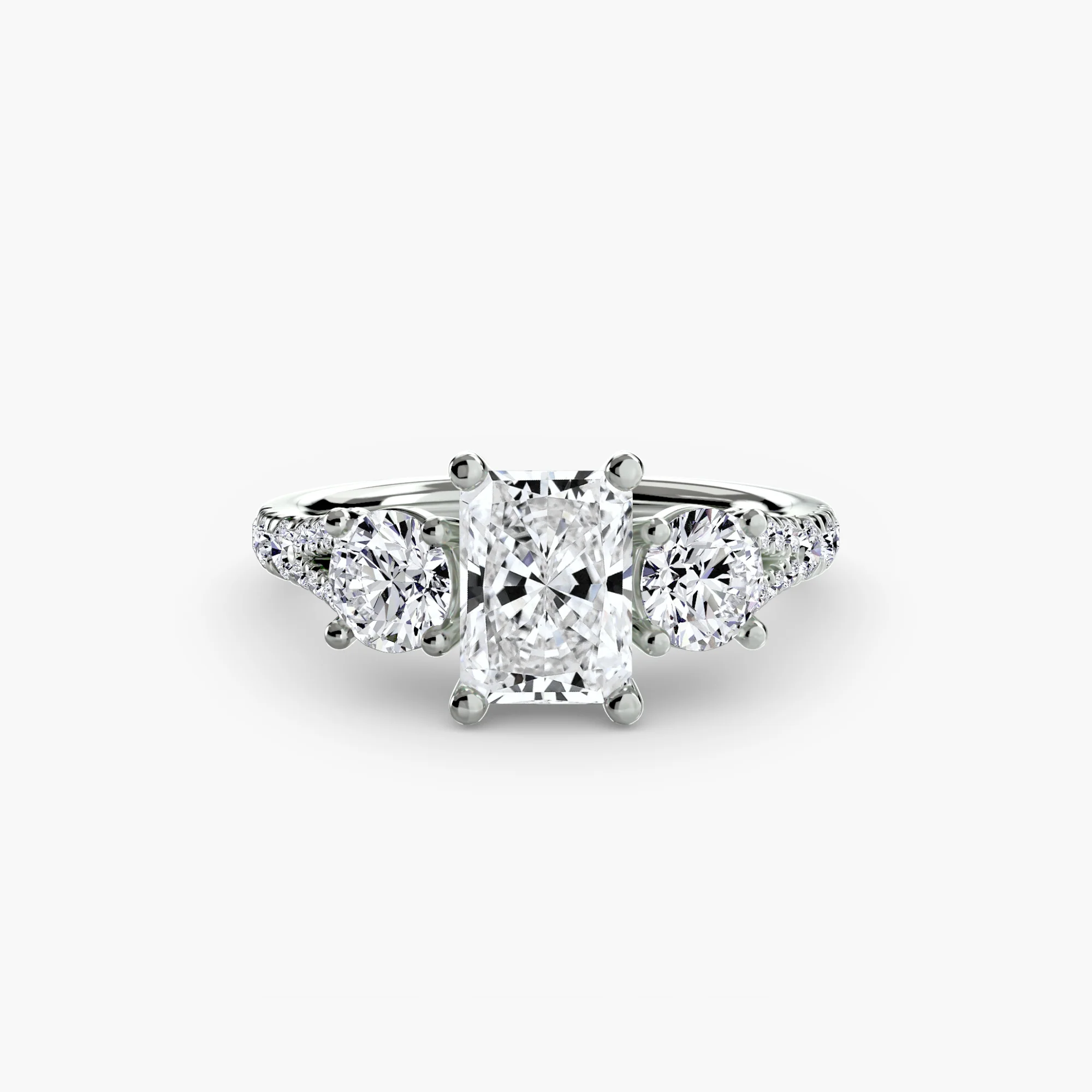 Three-Stone with Pavé Band 3 - Image 99