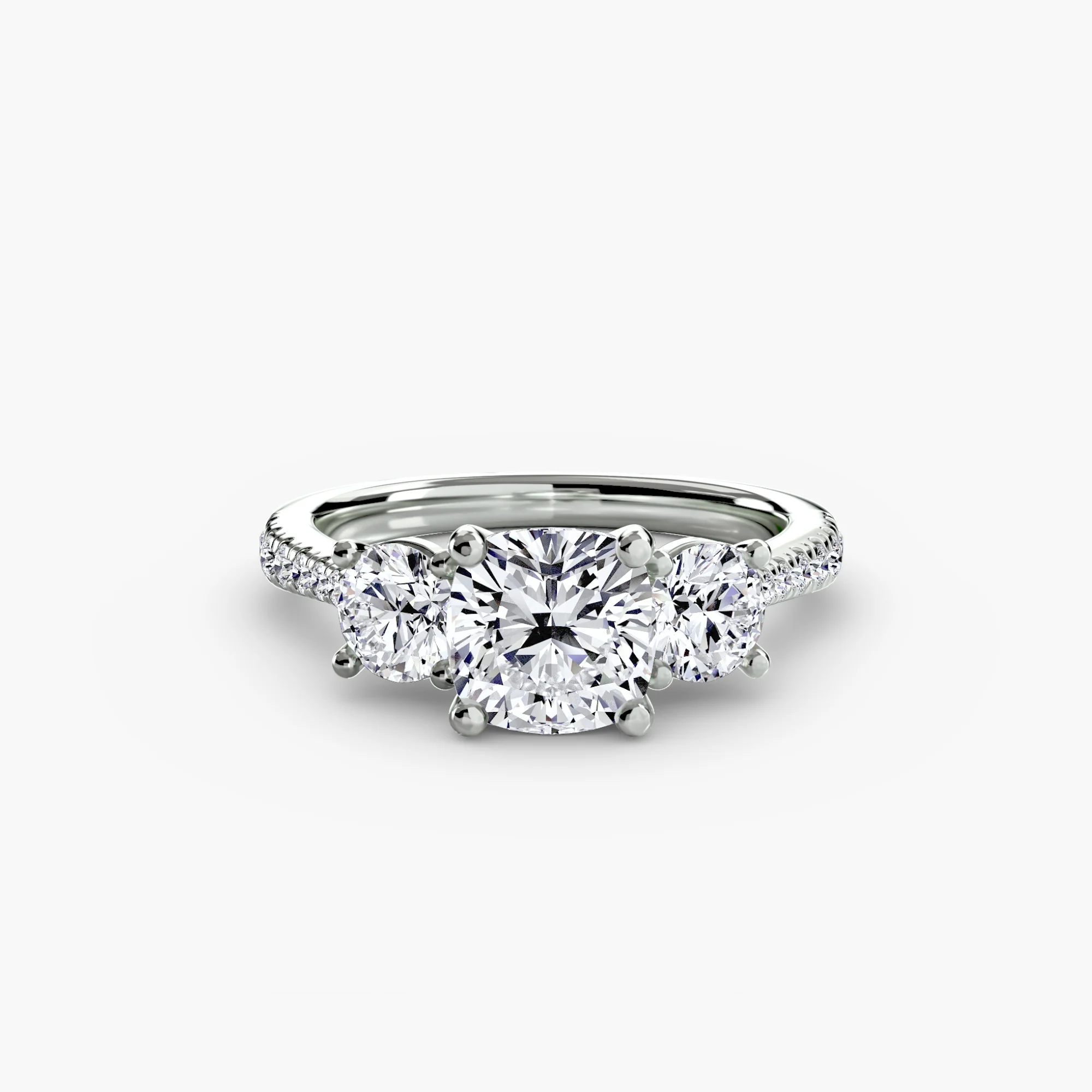 Three-Stone with Pavé Band - Image 34