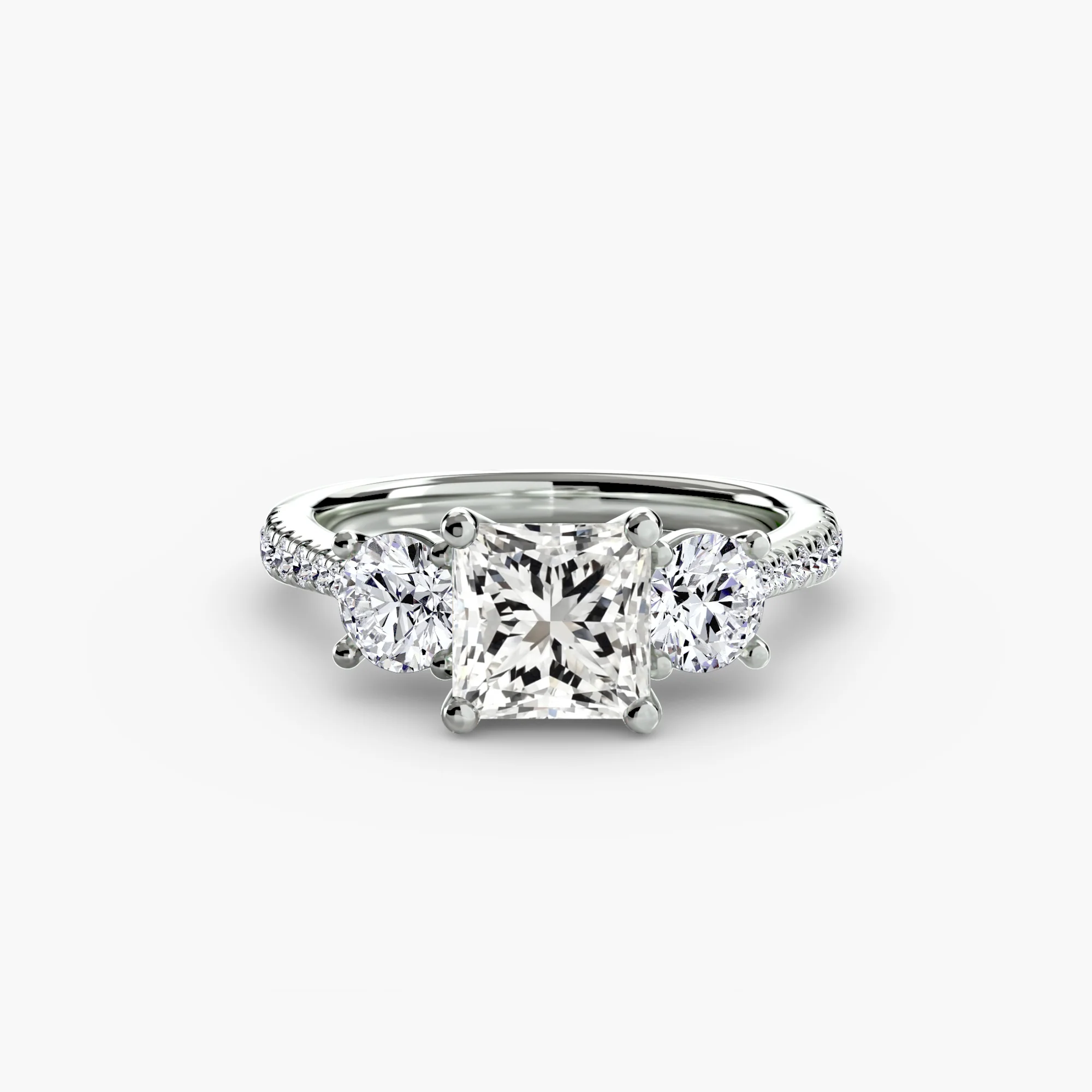 Three-Stone with Pavé Band - Image 63
