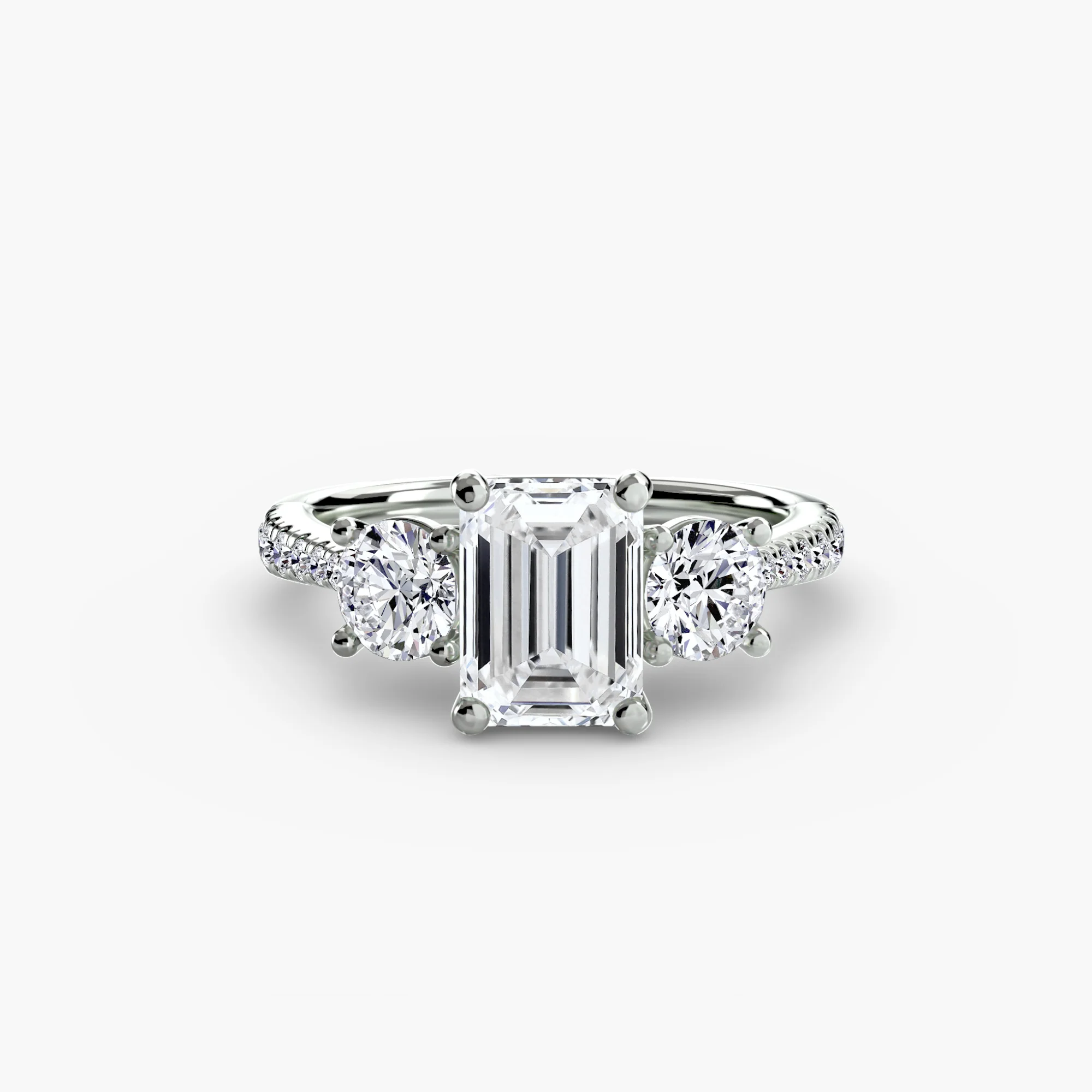 Three-Stone with Pavé Band - Image 67