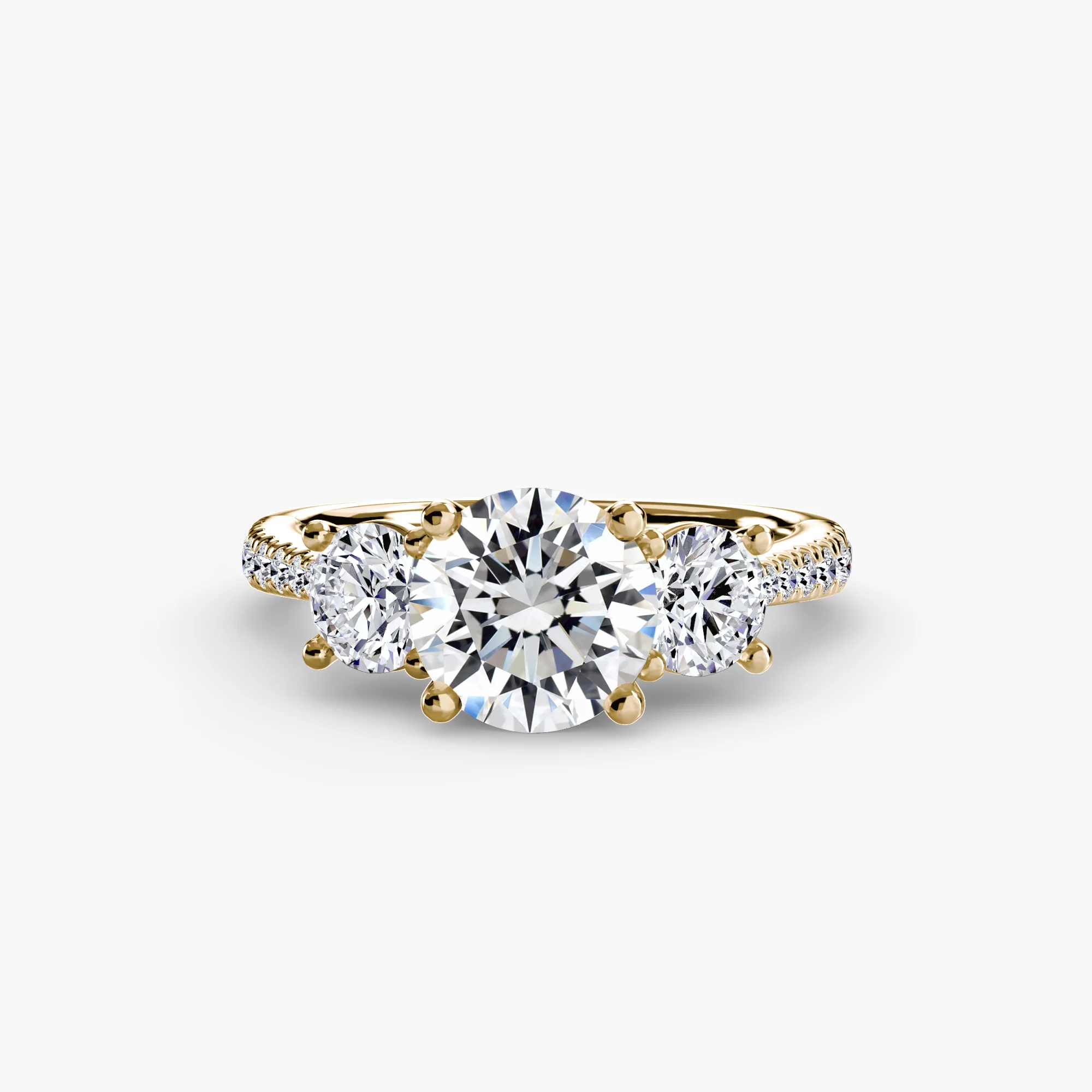 Three-Stone with Pavé Band - Image 72