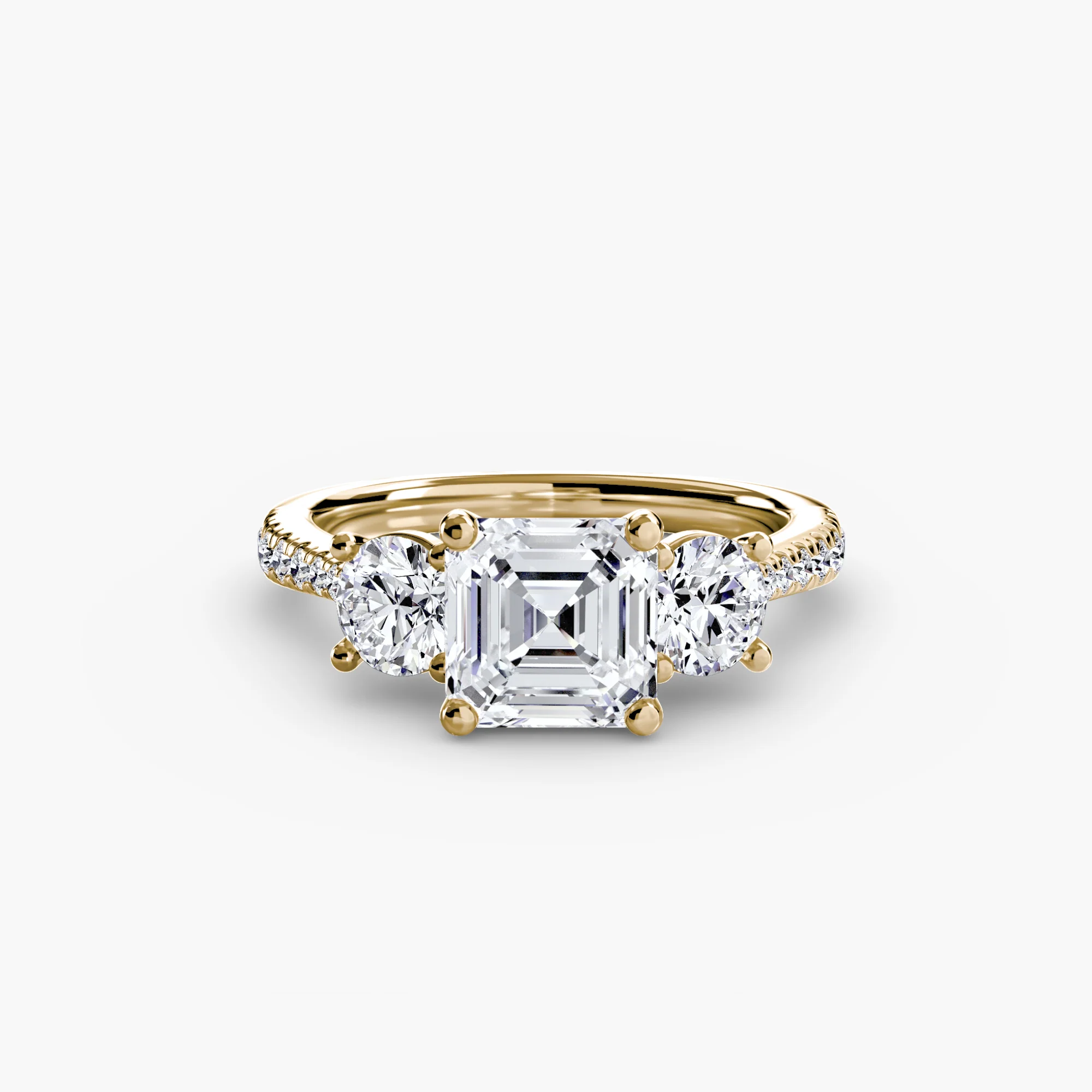 Three-Stone with Pavé Band - Image 80