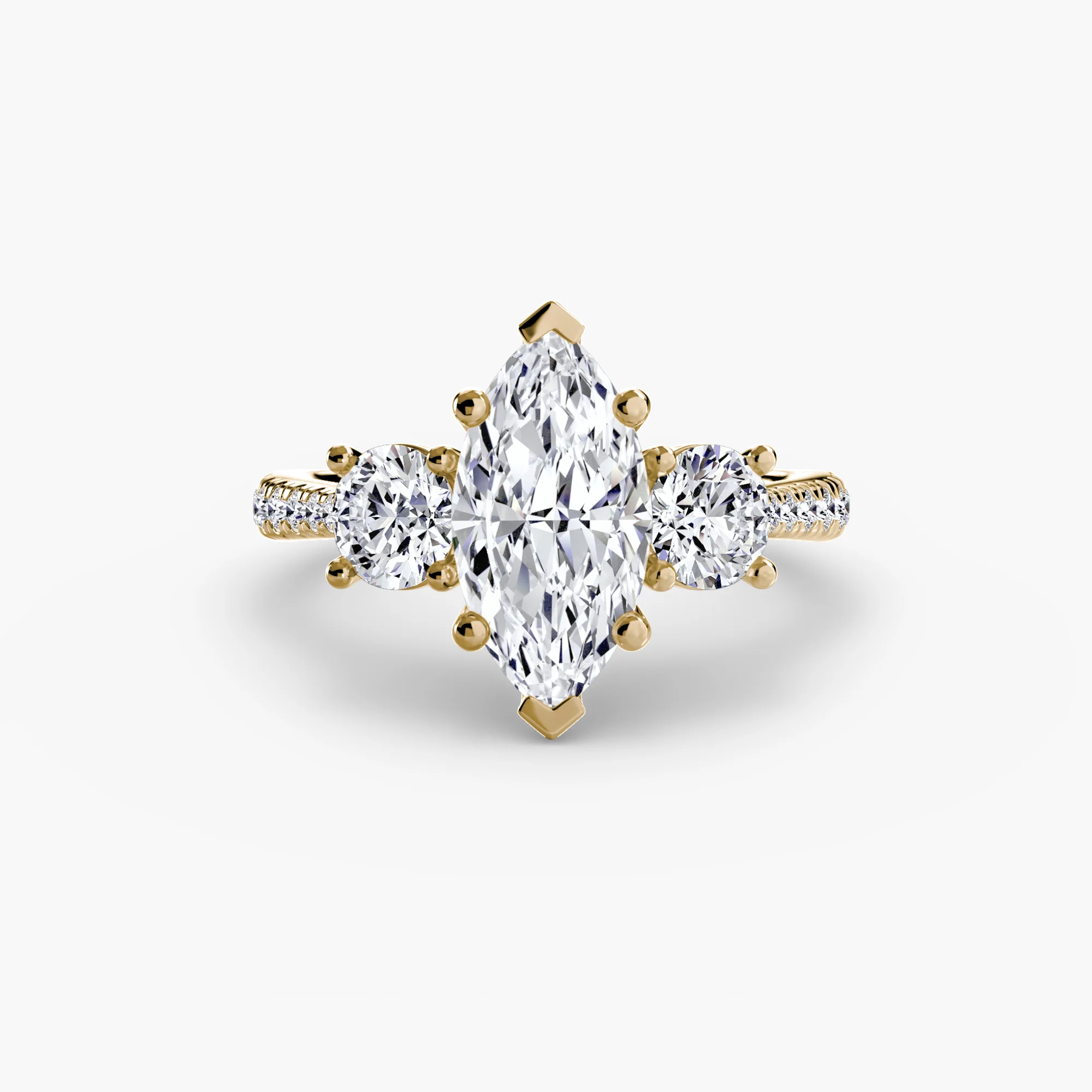 Three-Stone with Pavé Band - Image 81