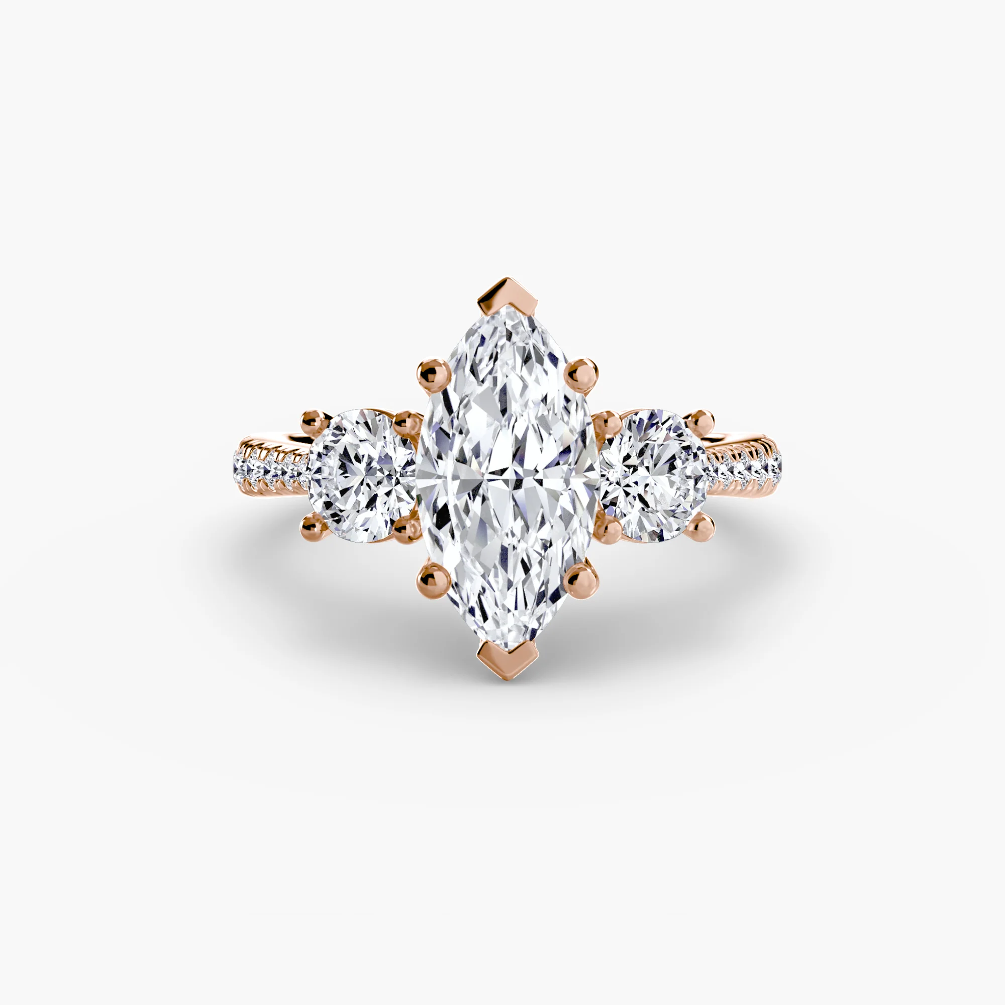 Three-Stone with Pavé Band - Image 91