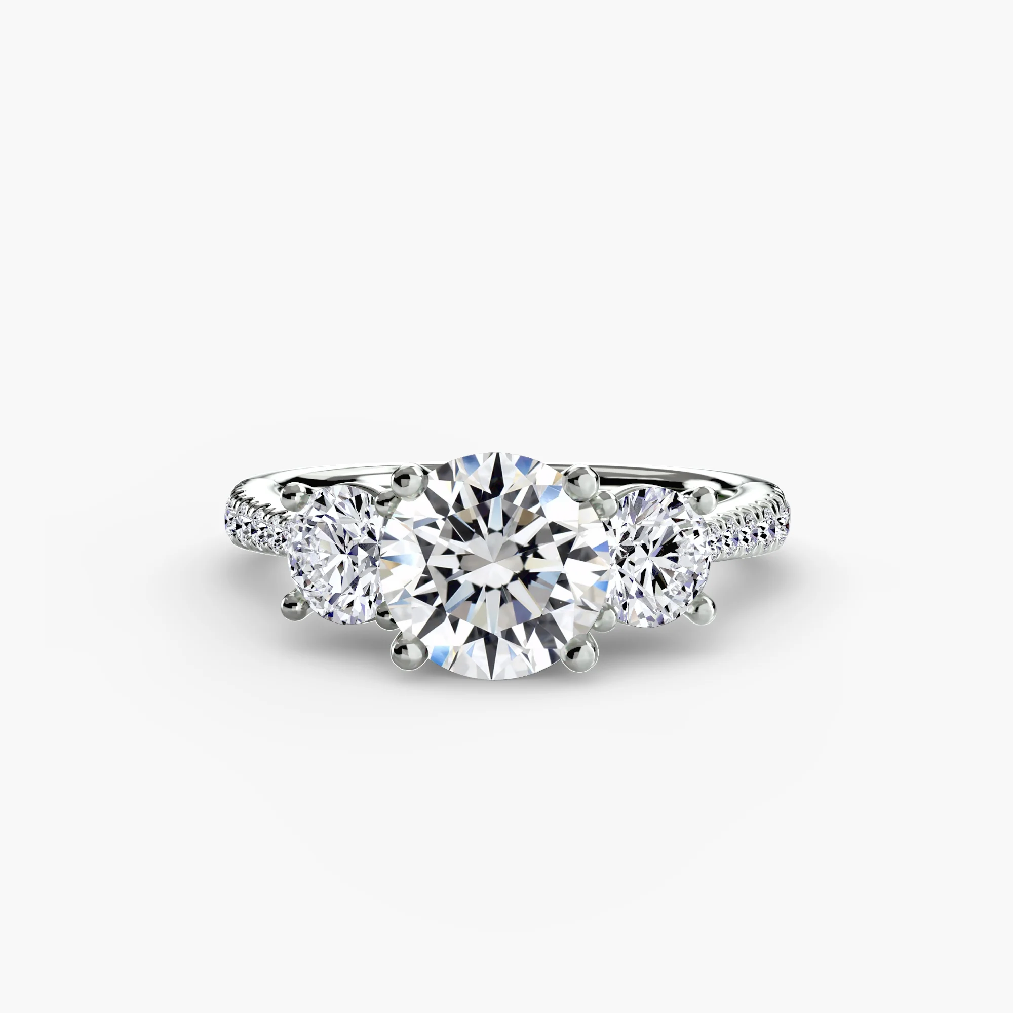 Three-Stone with Pavé Band - Image 92